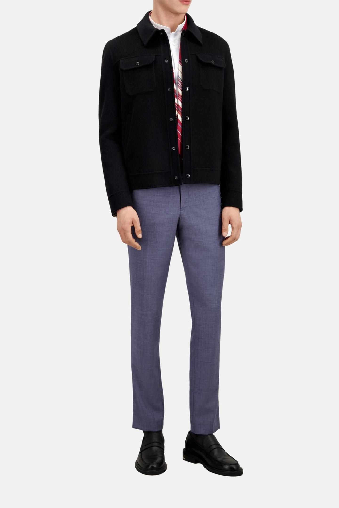 DOUBLE-SIDED JACKET WITH A CHECKERED INTERIOR BLACK 1