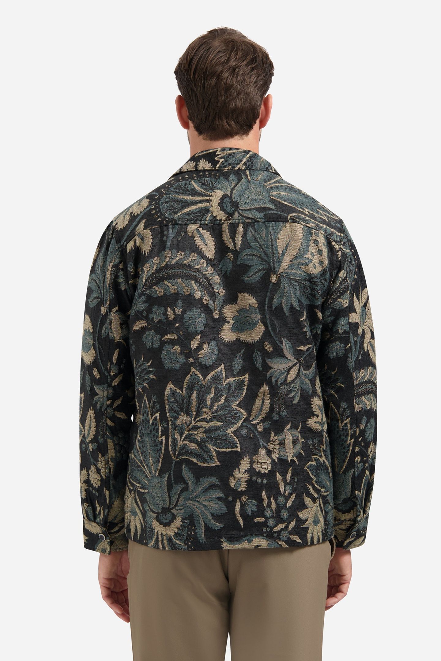 OVERSHIRT BUTTONS JACQUARD BLACK 2