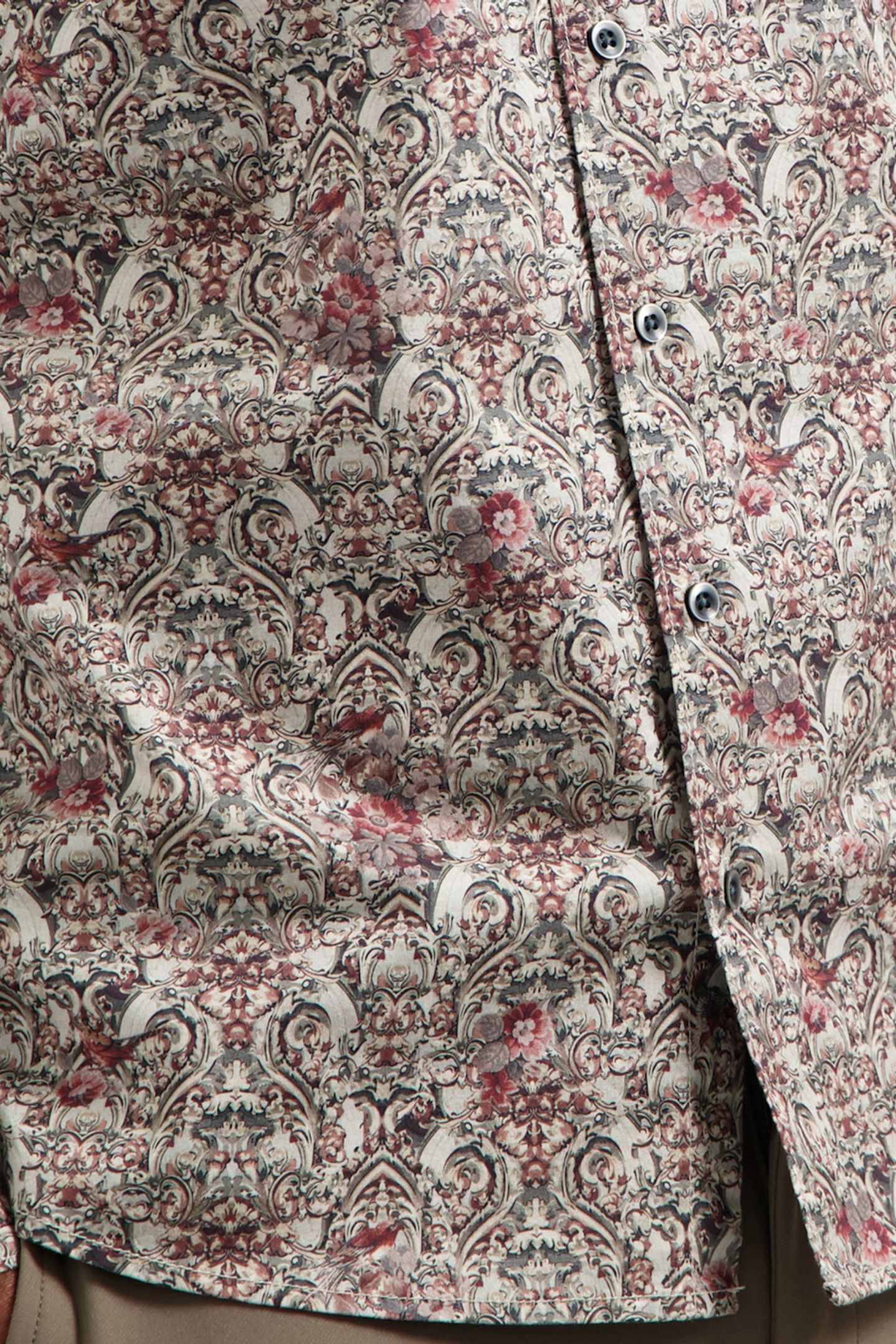 SHIRT STRETCH ALLOVER PRINTED DARK GREY 6