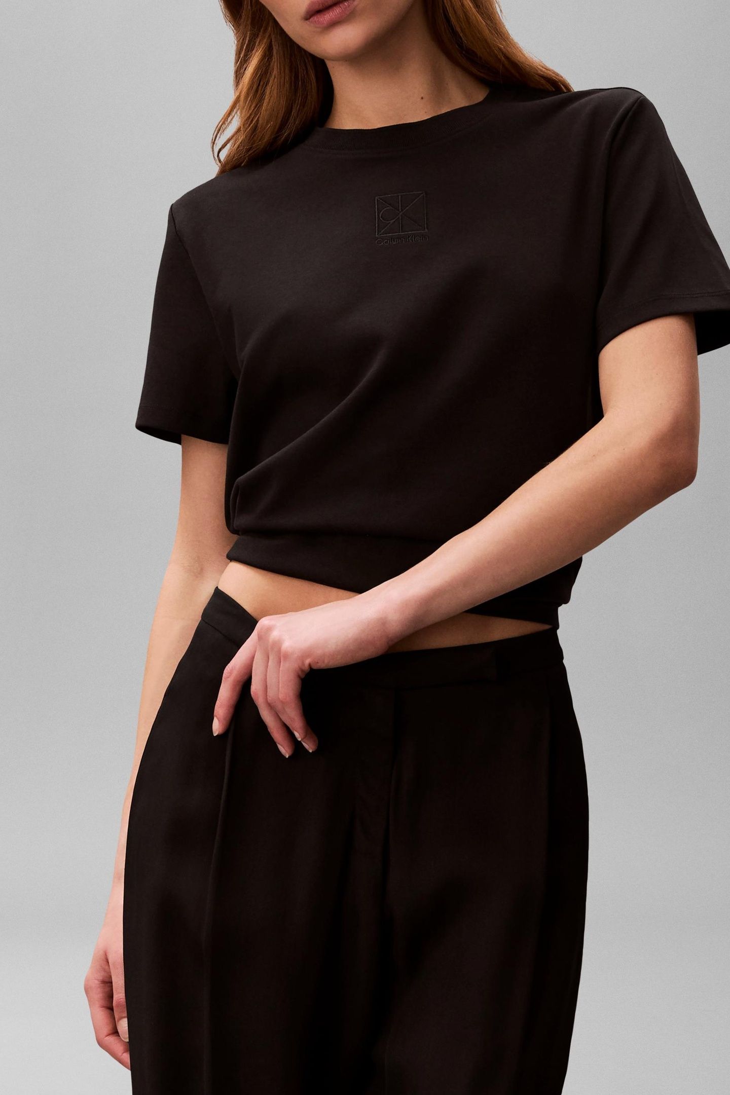 SHORT SLEEVE LUXURY COTTON INTERLOCK TEE BLACK 2