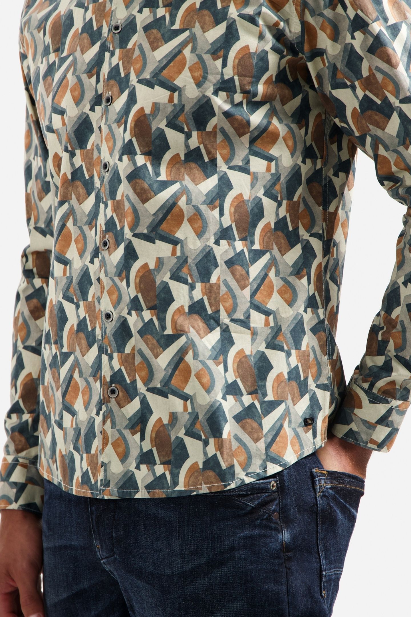SHIRT STRETCH ALLOVER PRINTED NIGHT 6