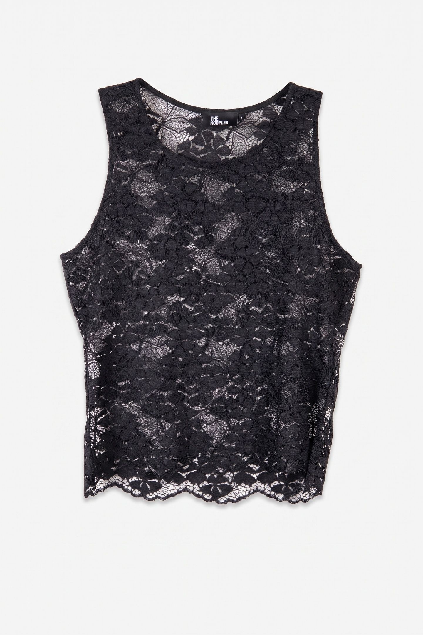 STRETCH LACE STRAPS TOP BLACK 4