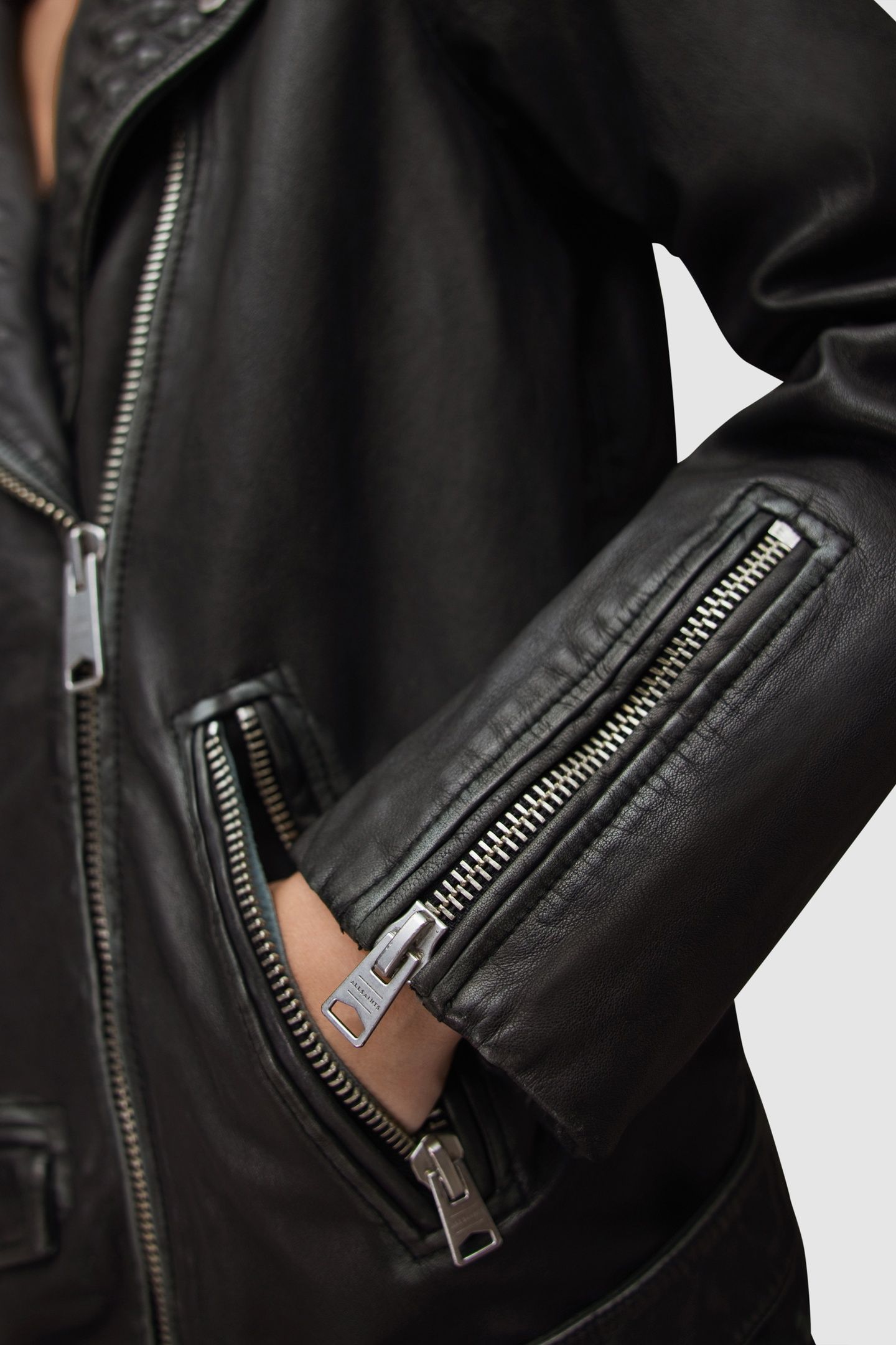 BILLIE STUD BIKER BLACK 7