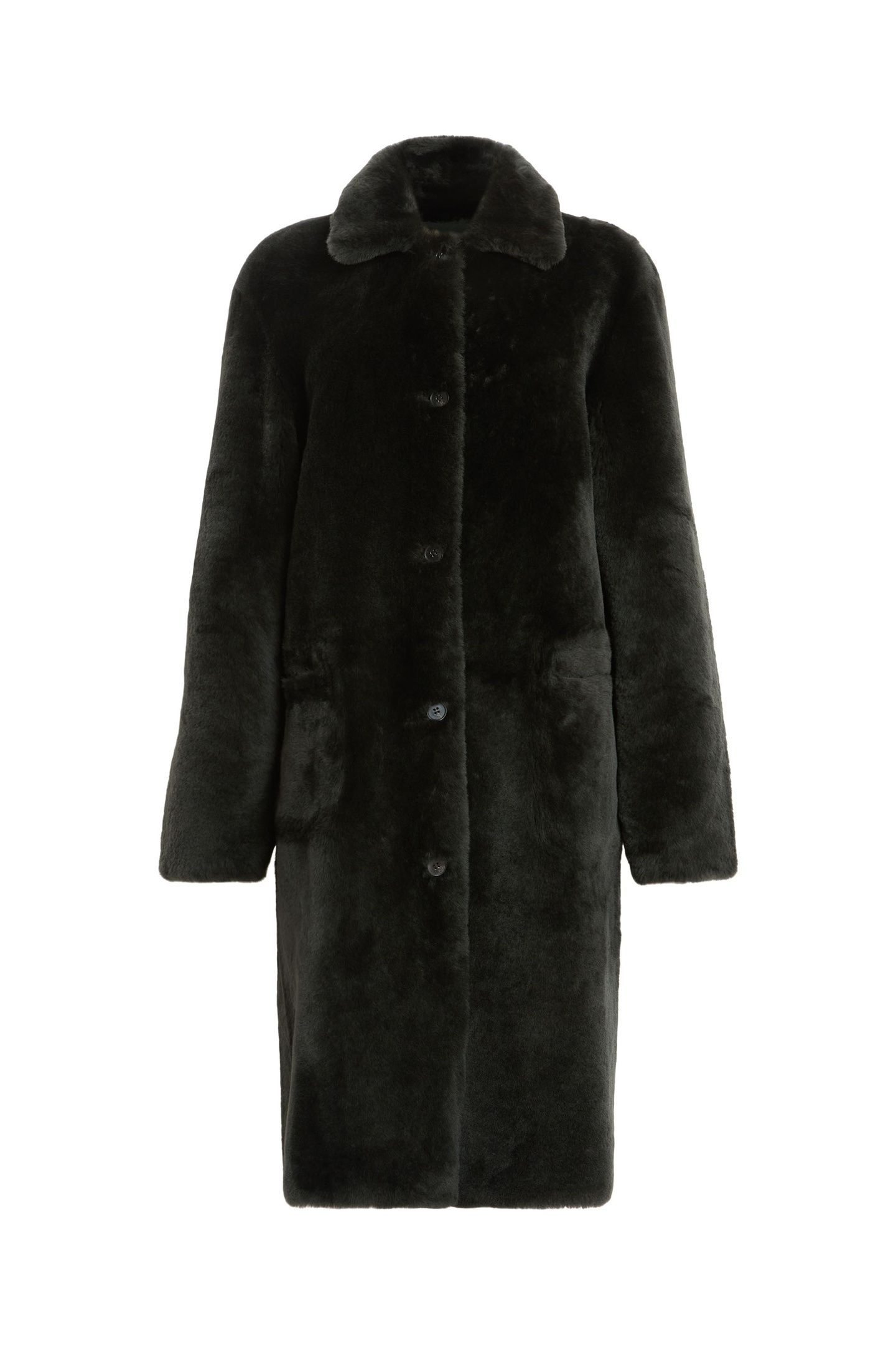 SERRA SHEARLING COAT SYCAMORE GREEN 8