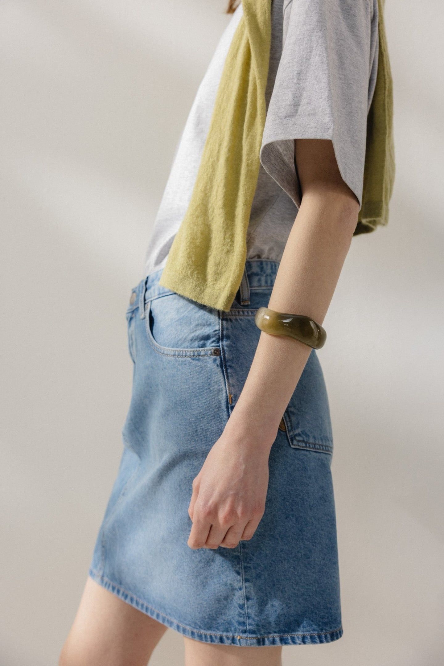 AUDRY MINI SKIRT LIGHT STONE VINTAGE 6