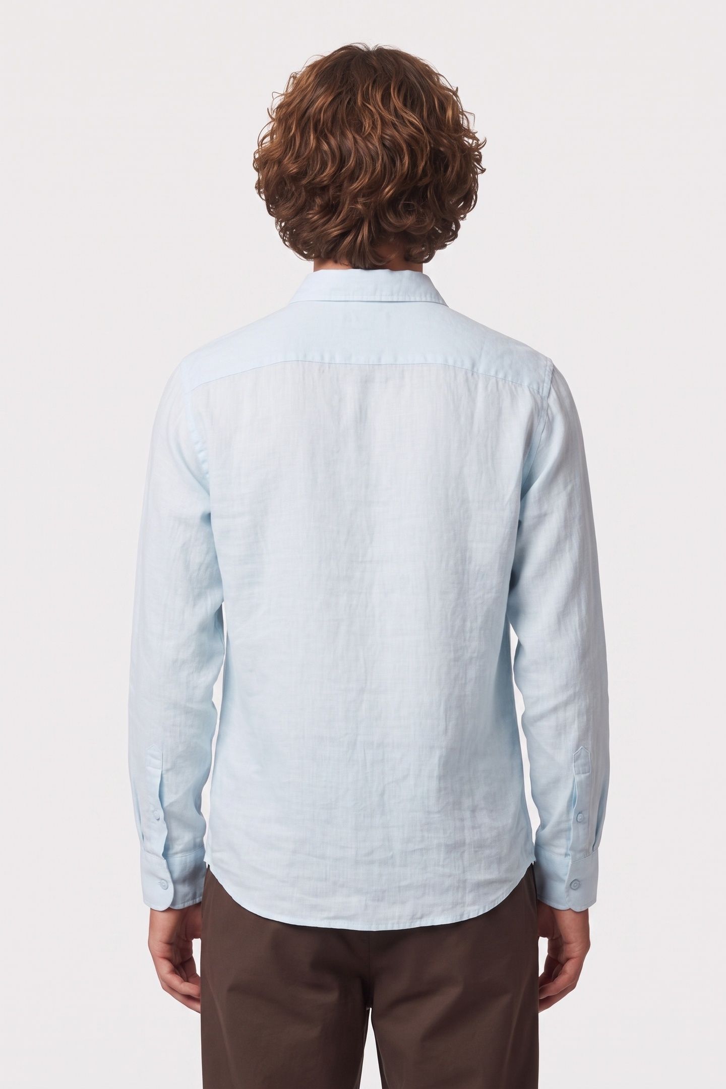 GUESS ECO LS NAPA LINEN SHIRT AZURE LAGUNA MULTI 2