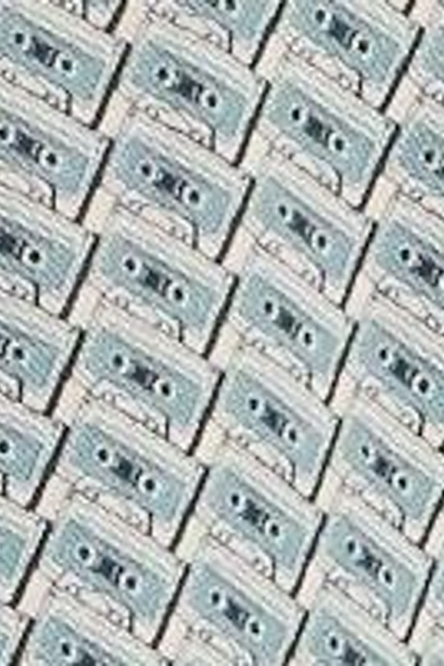 CASETTE TAPE PRINTED POLO TEAL PRINT 5
