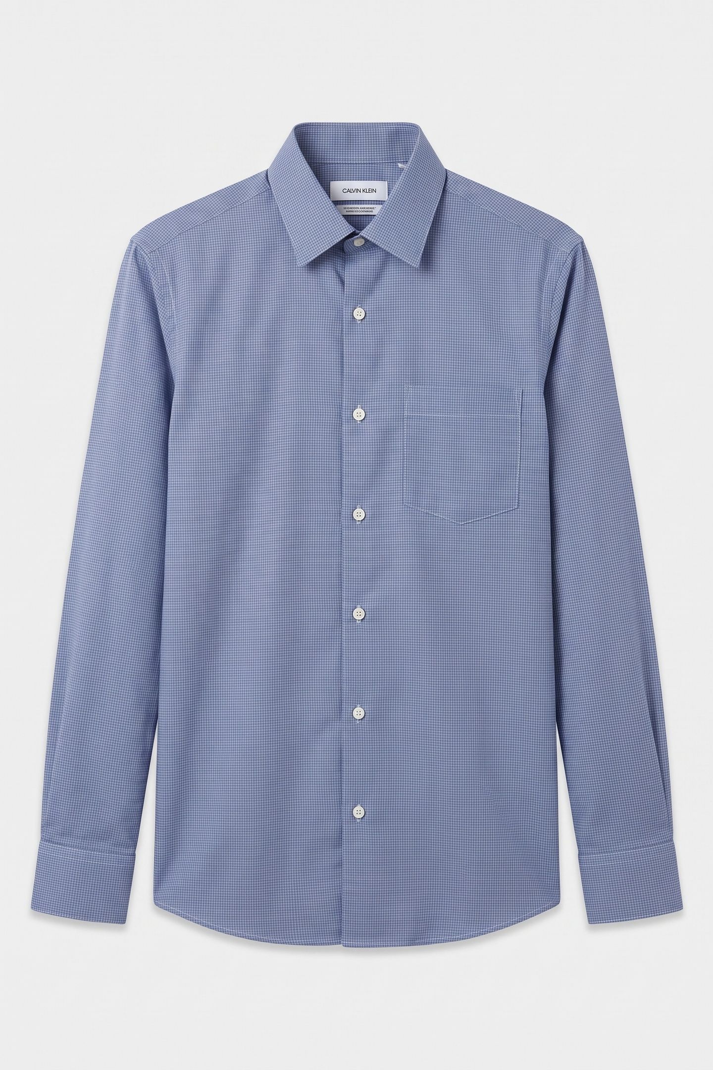 SLIM MULTI COTTON SHIRT NAVY 3