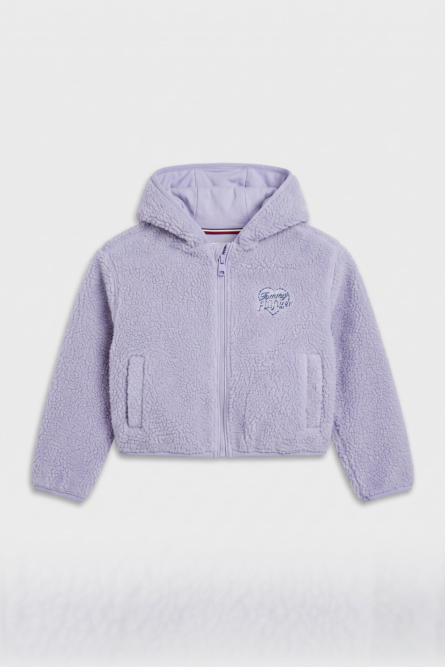 GIRLS POLAR FLEECE EMB ZIP PERIWINKLE DUSK 2