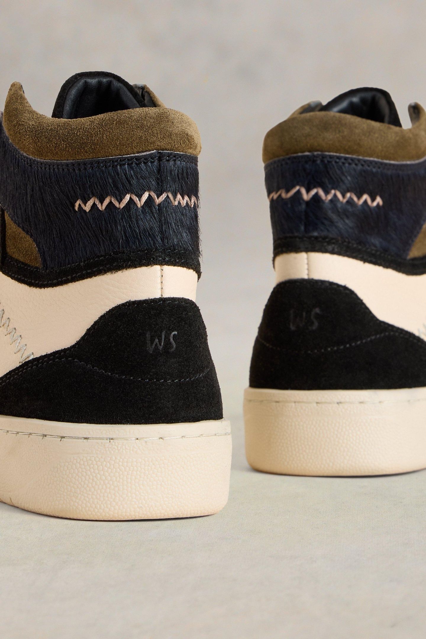 HEIDI HI-TOP TRAINER BLACK MULTI 4