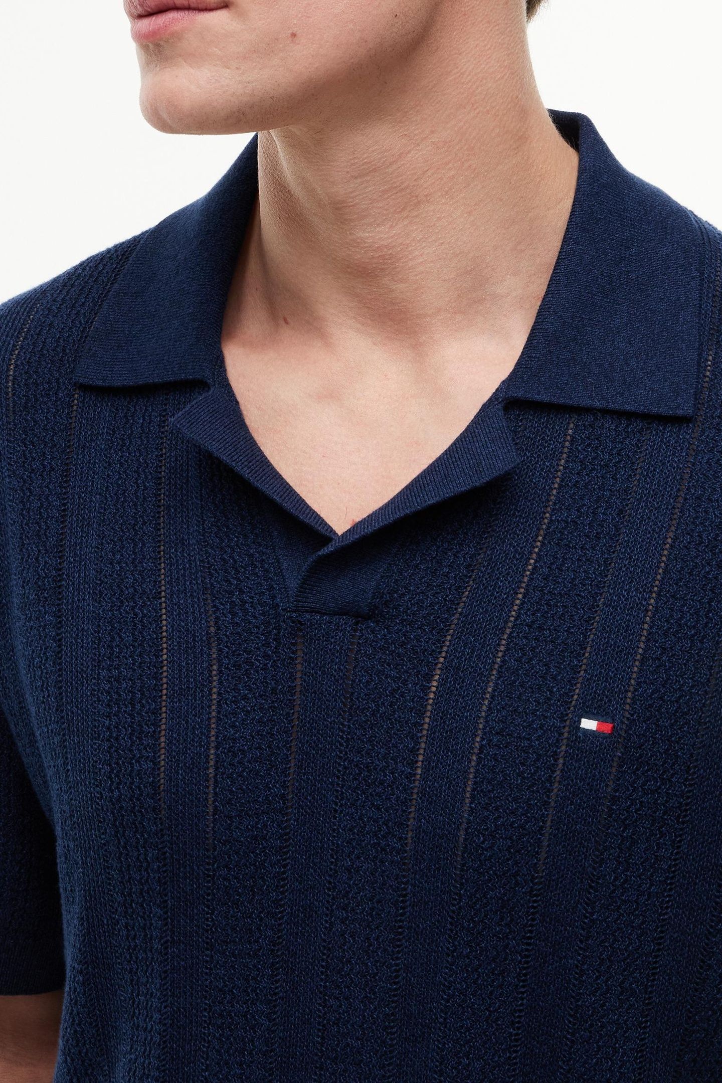 POINTELLE STRUCTURE CARBON NAVY HEATHER 5