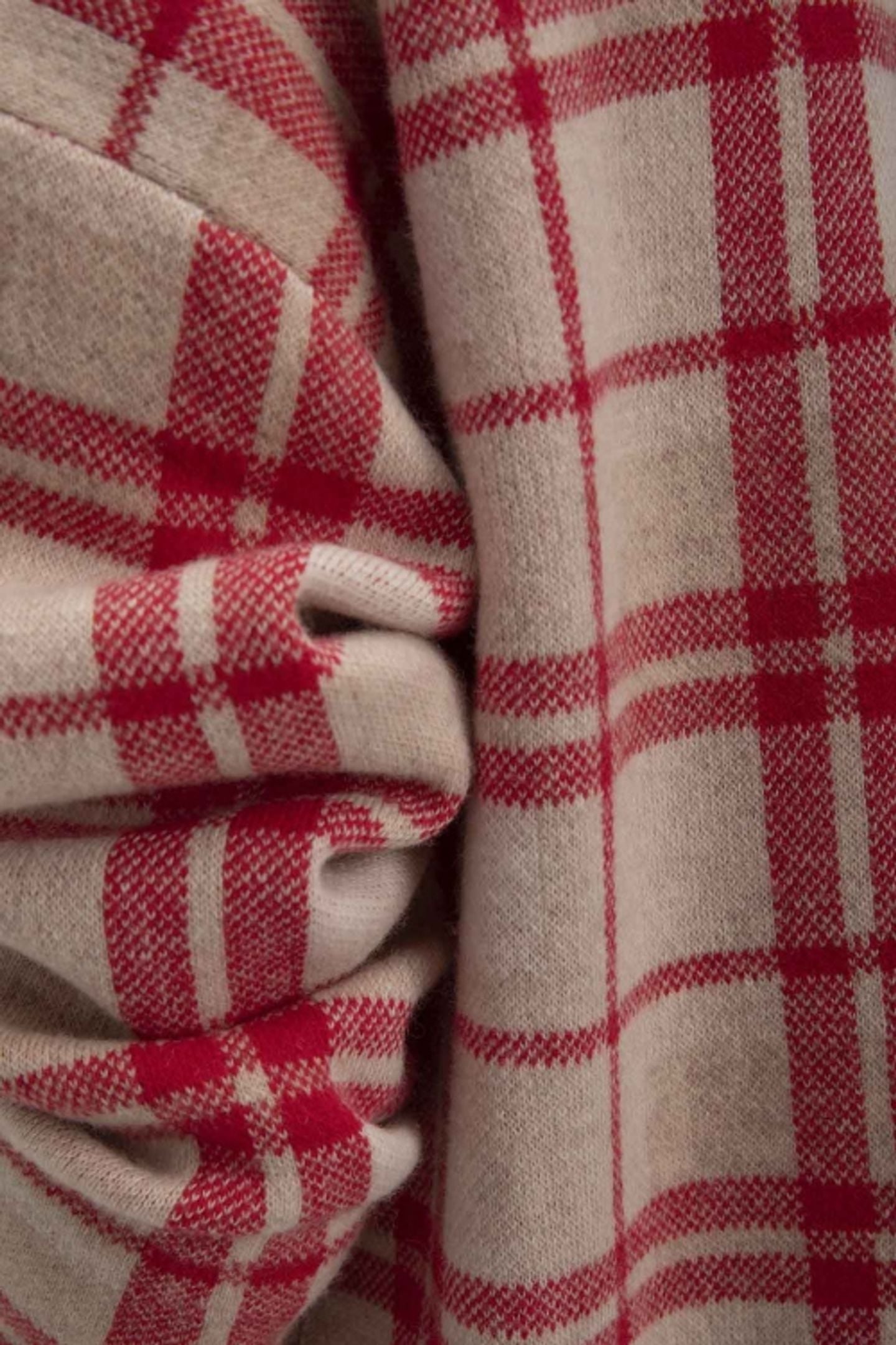 SJOERD CARDIGAN RED CHECK 5