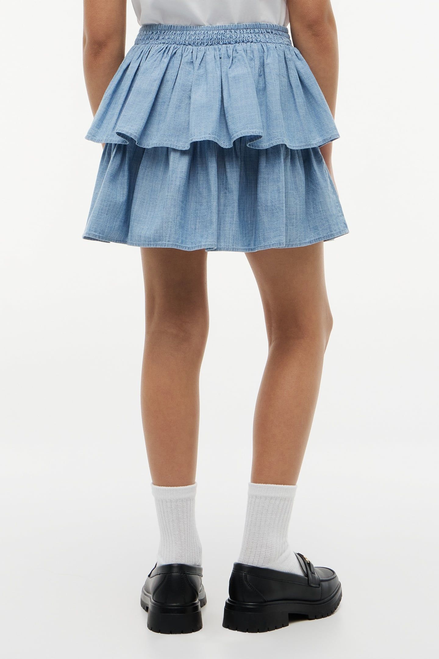 GIRLS CHAMBRAY RARA SKIRT DENIM COLOR 3