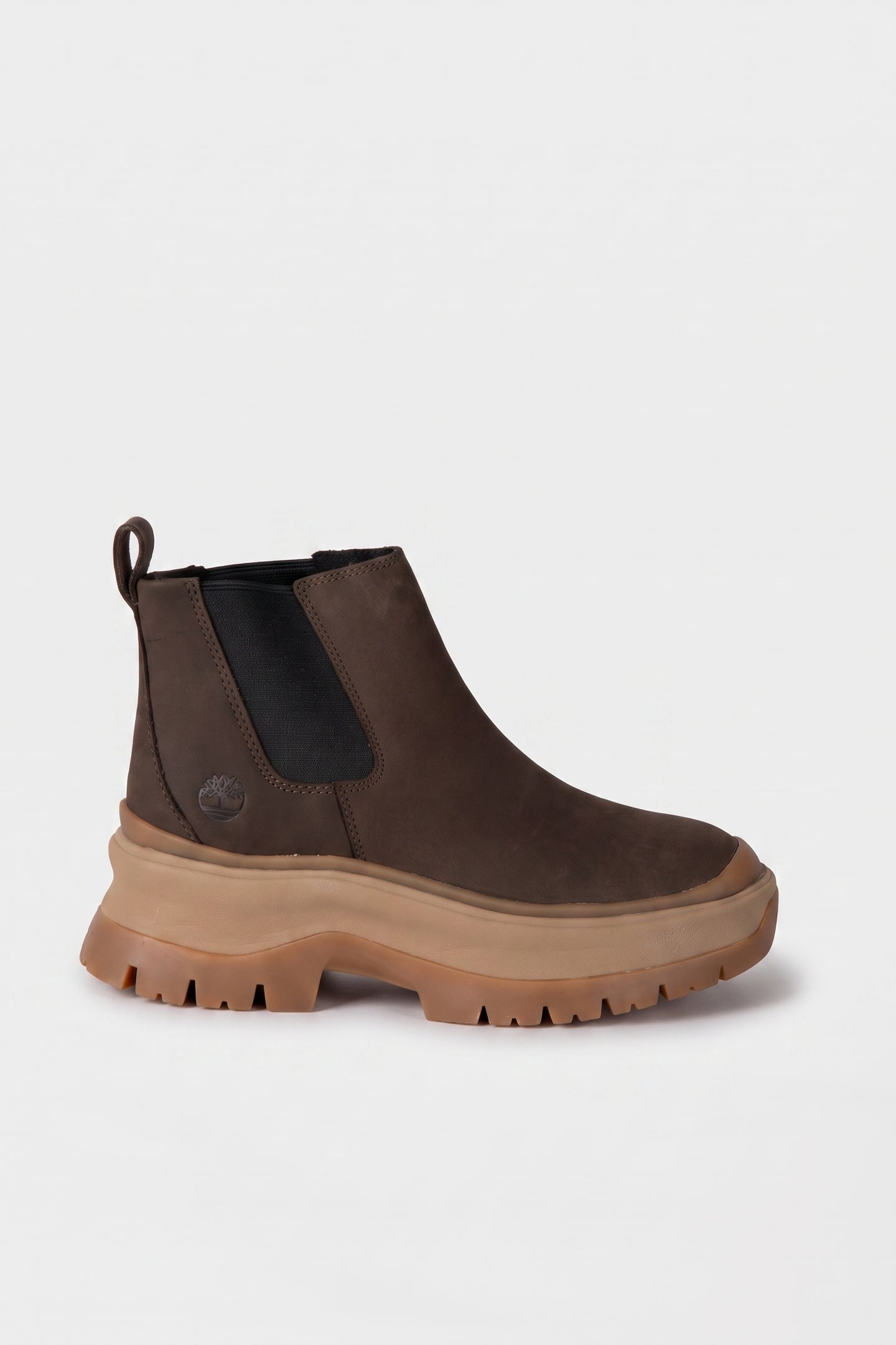 ROXIE LANE MID CHELSEA BOOT DARK BROWN NUBUCK 1