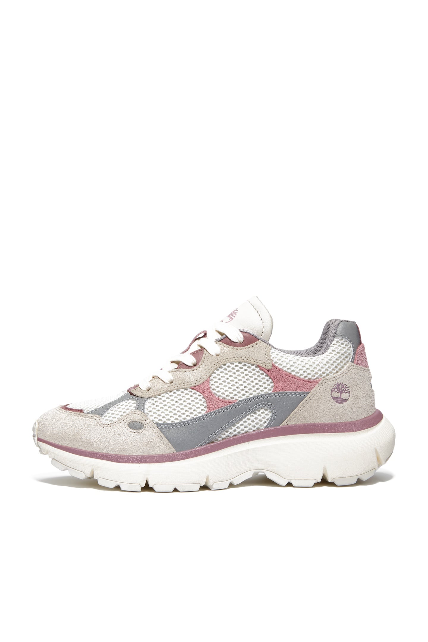 HAZEL LANE LOW LACE UP SNEAKER NATURAL MESH W MD PINK 4