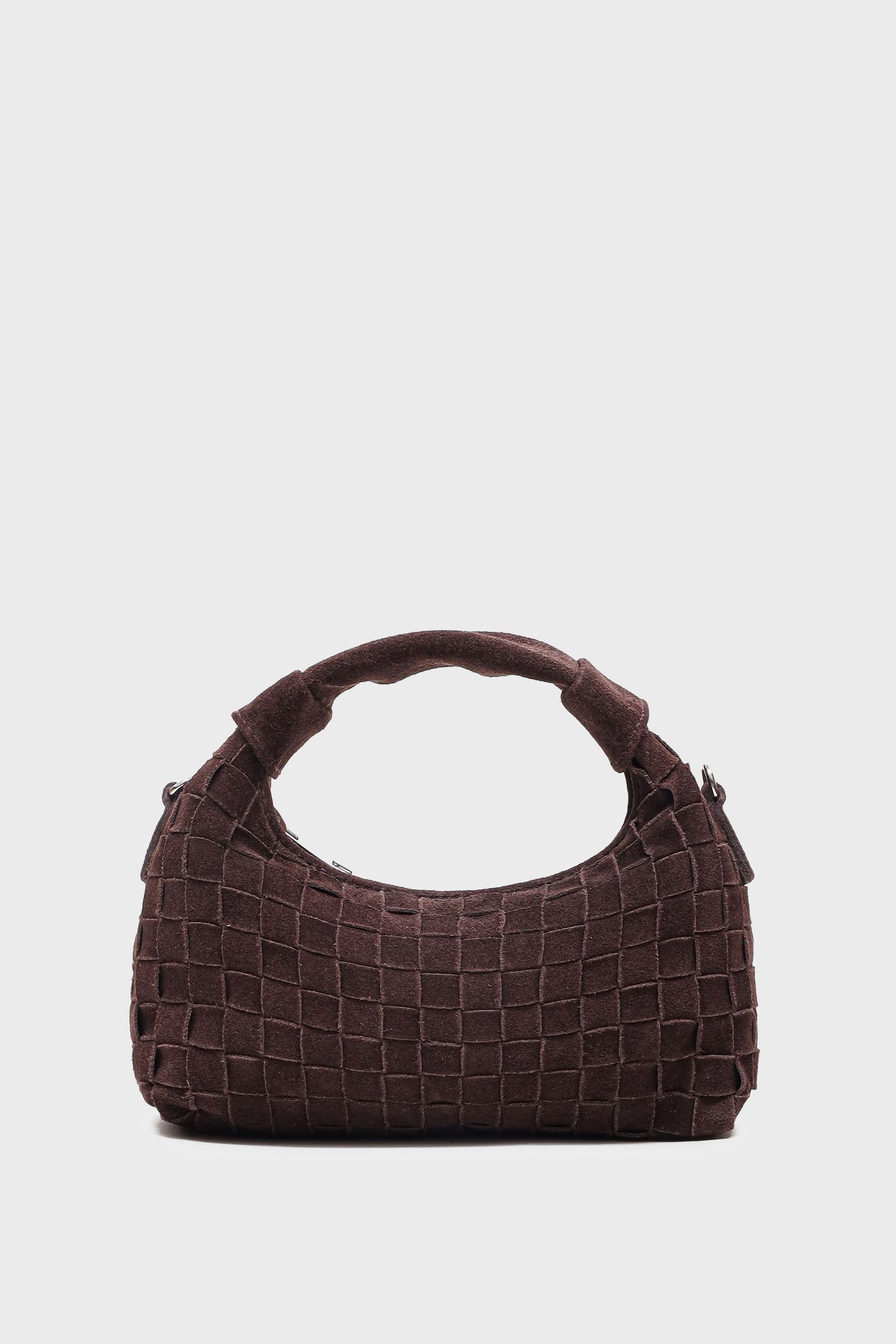MINI DANDY BRAIDED SUEDE CHOCOLATE 1