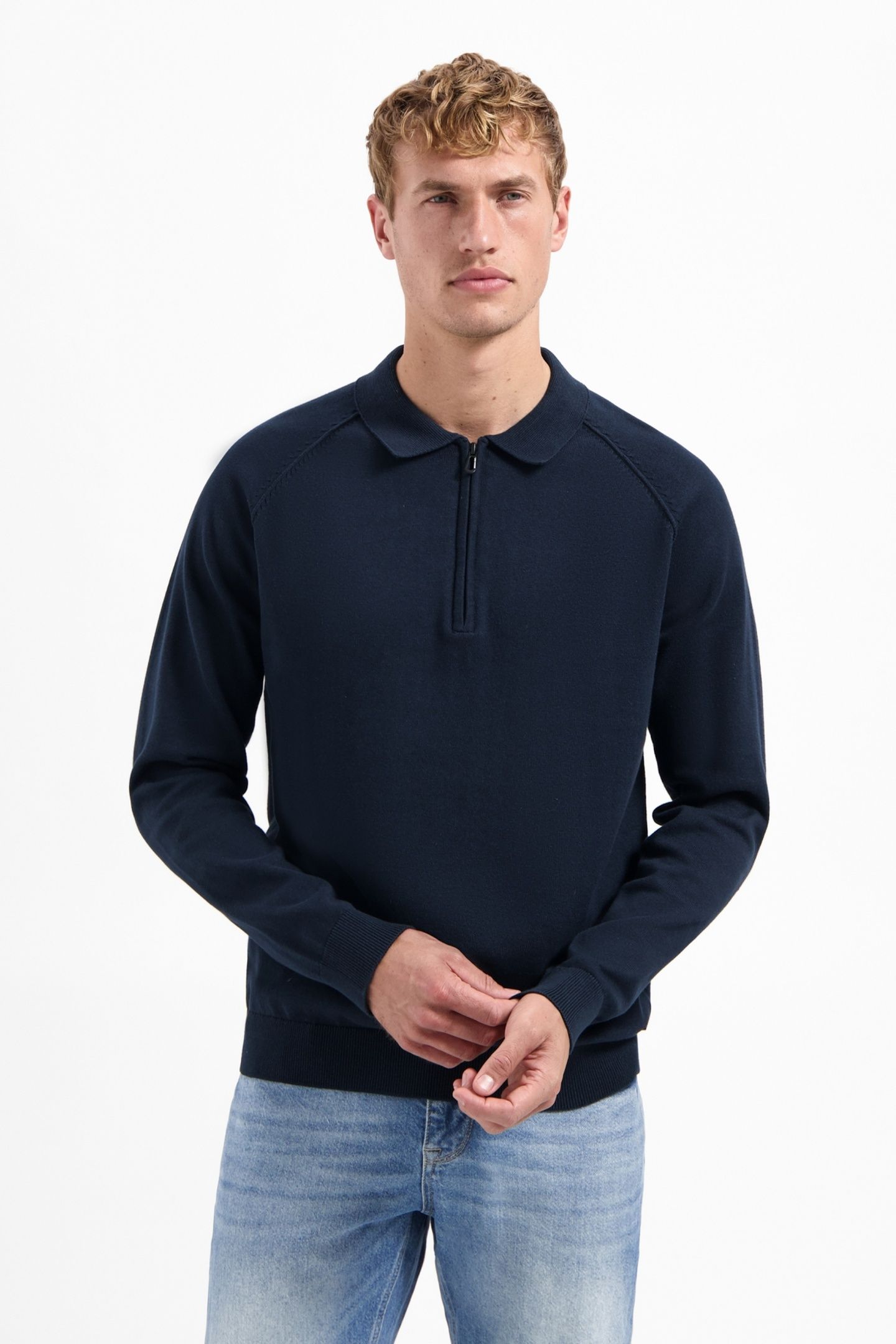 PULLOVER POLO HALF ZIP SOLID NIGHT 3