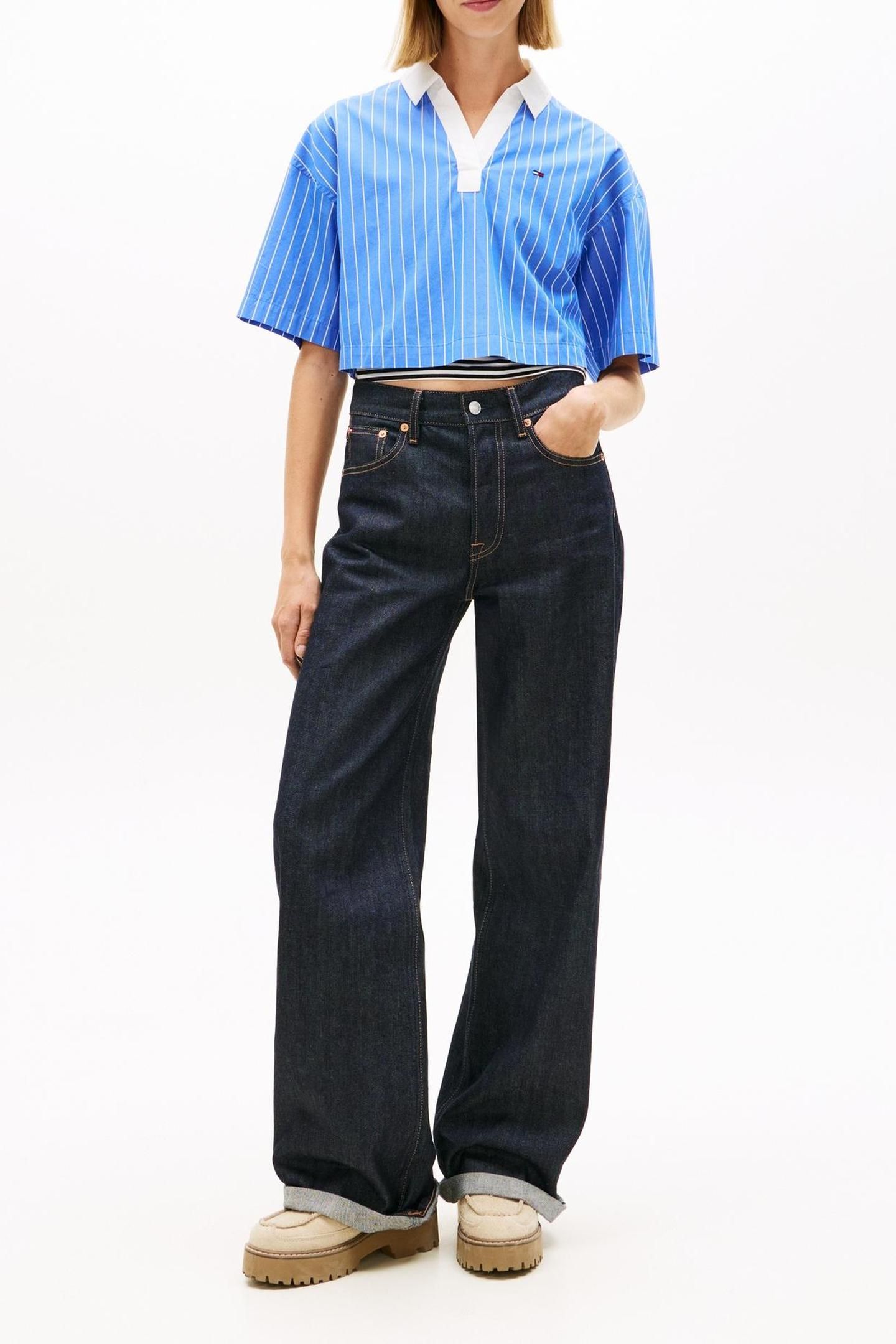 RELAXED POP OVER SHIRT EMPIRE BLUE/STRIPE 1
