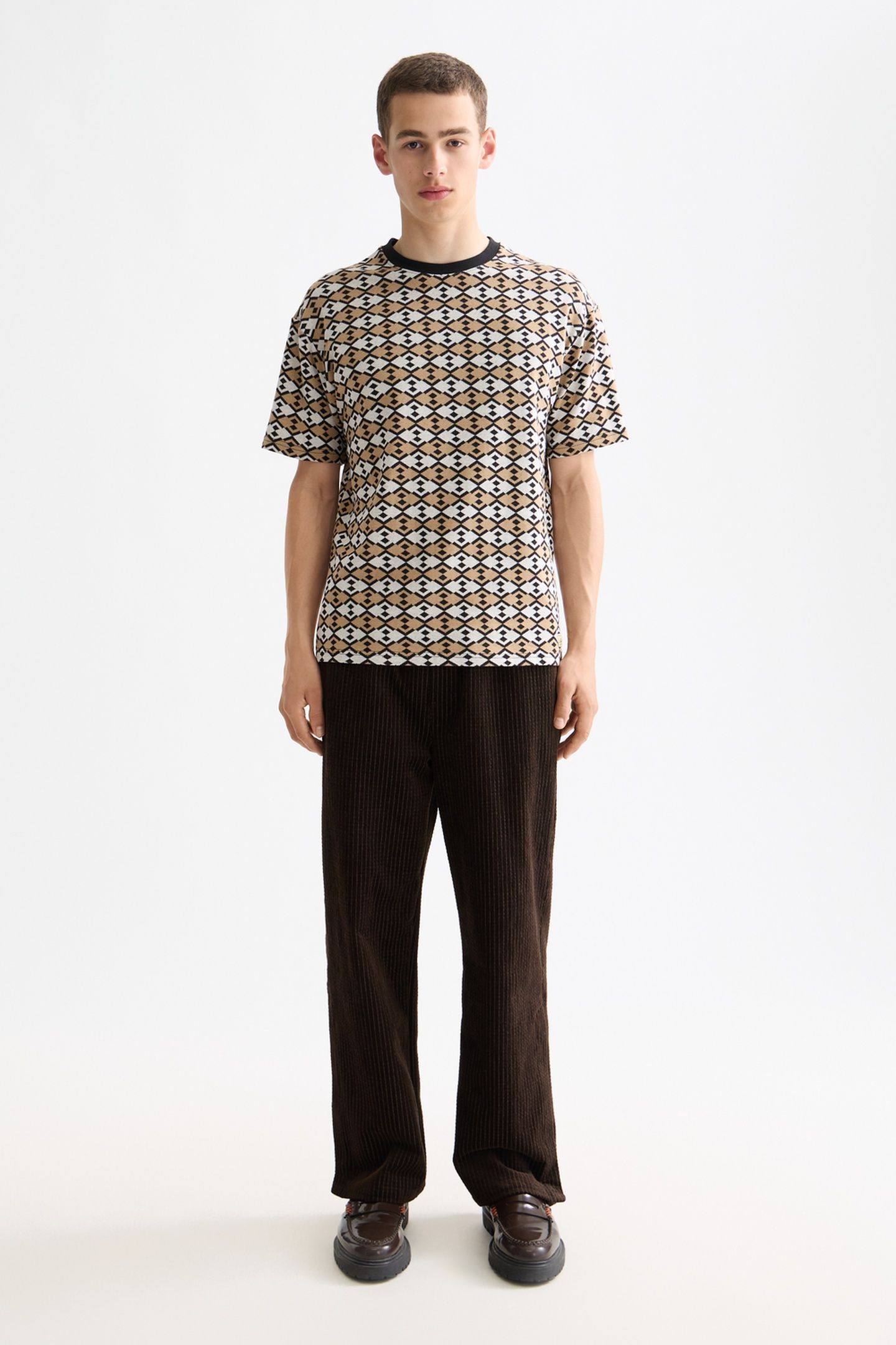 JACQUARD COTTON-BLEND CORDUROY RELAXED FIT JOGGER DEMITASSE 2