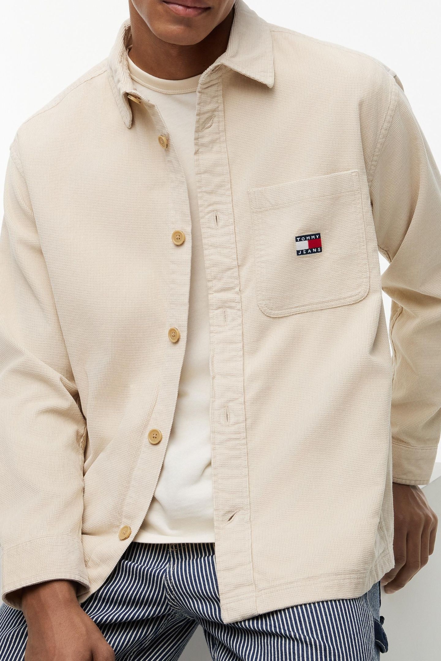 BRICK CORD OVERSHIRT CLASSIC BEIGE 5