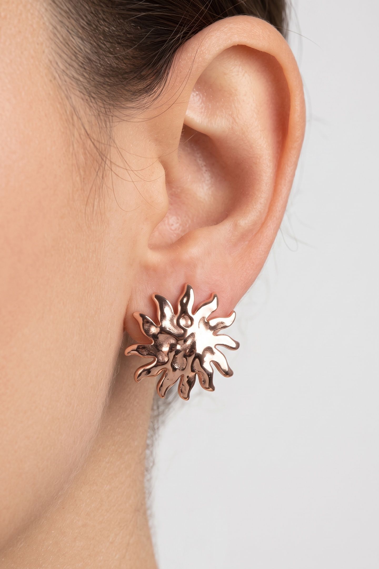ICONIC SUN OHRRINGE ROSEGOLD 1