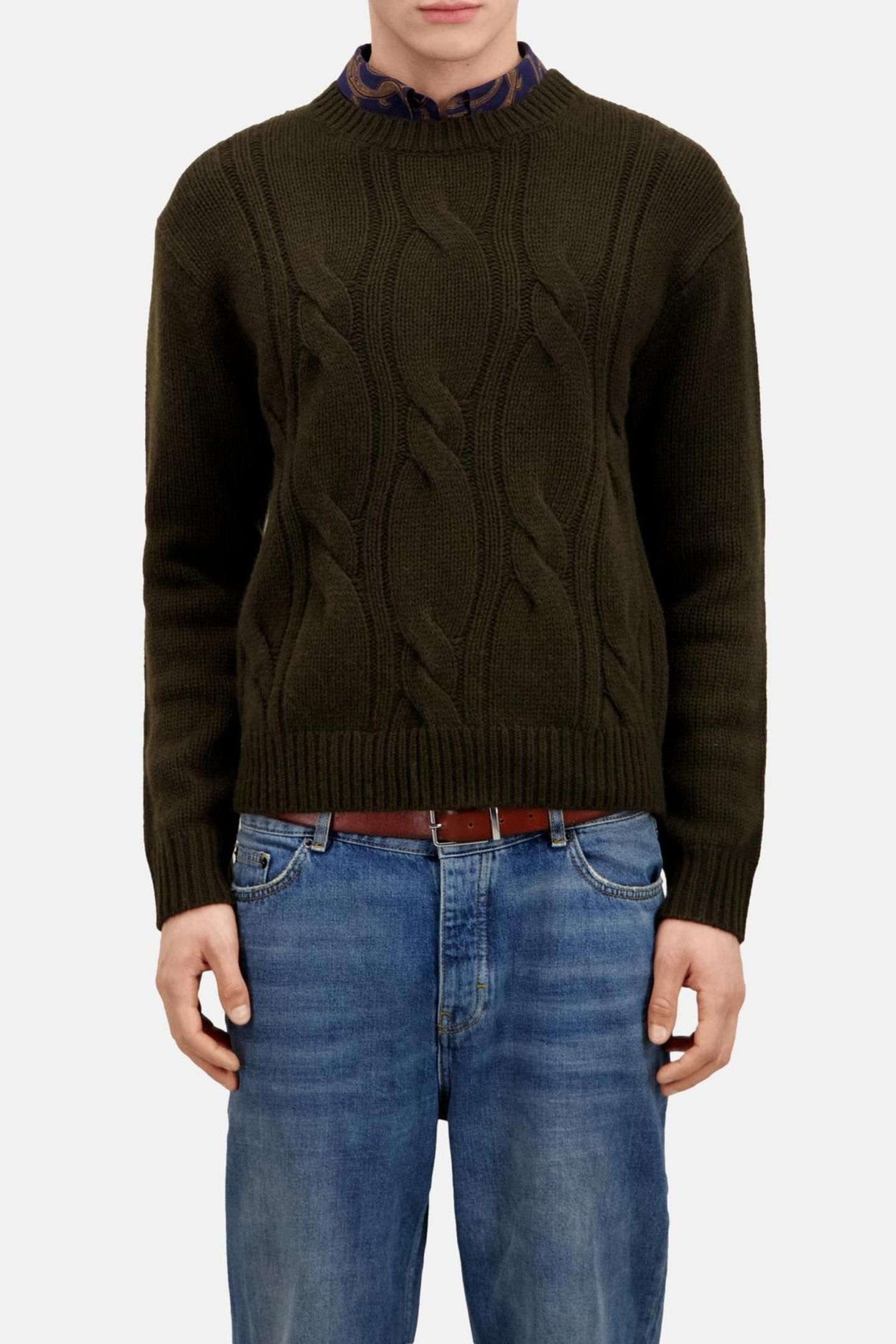 PULL COL AROUND TWISTED DARK GREEN 3