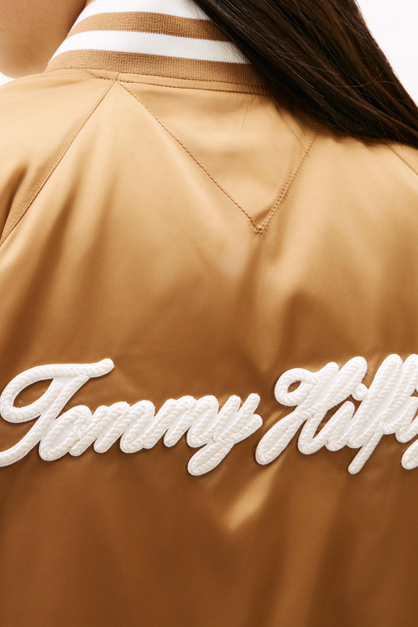 VARSITY NYLON BOMBER HICKORY 5