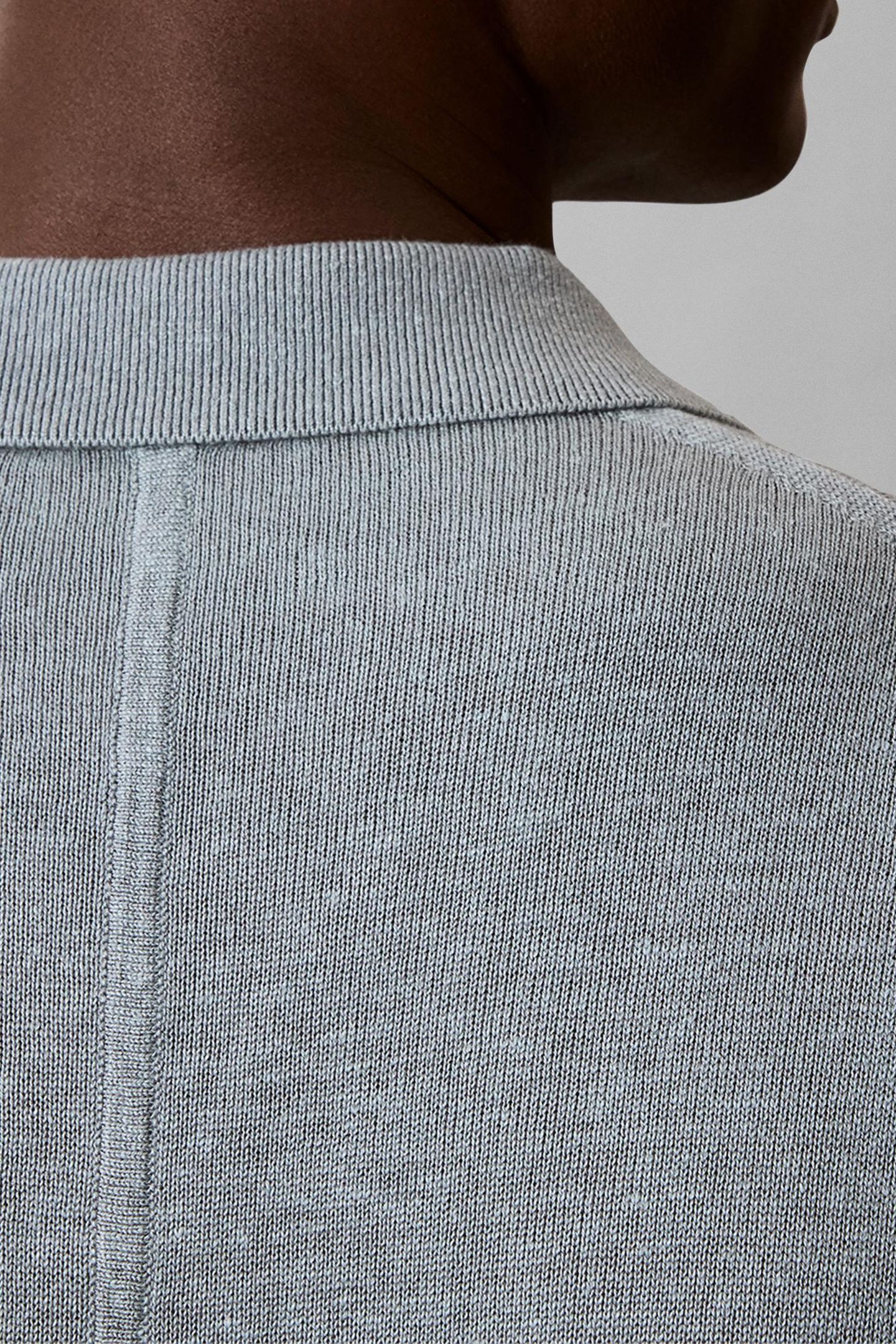 SS LINEN BLEND JOHNNY SWEATER FROSTED SPRUCE 4