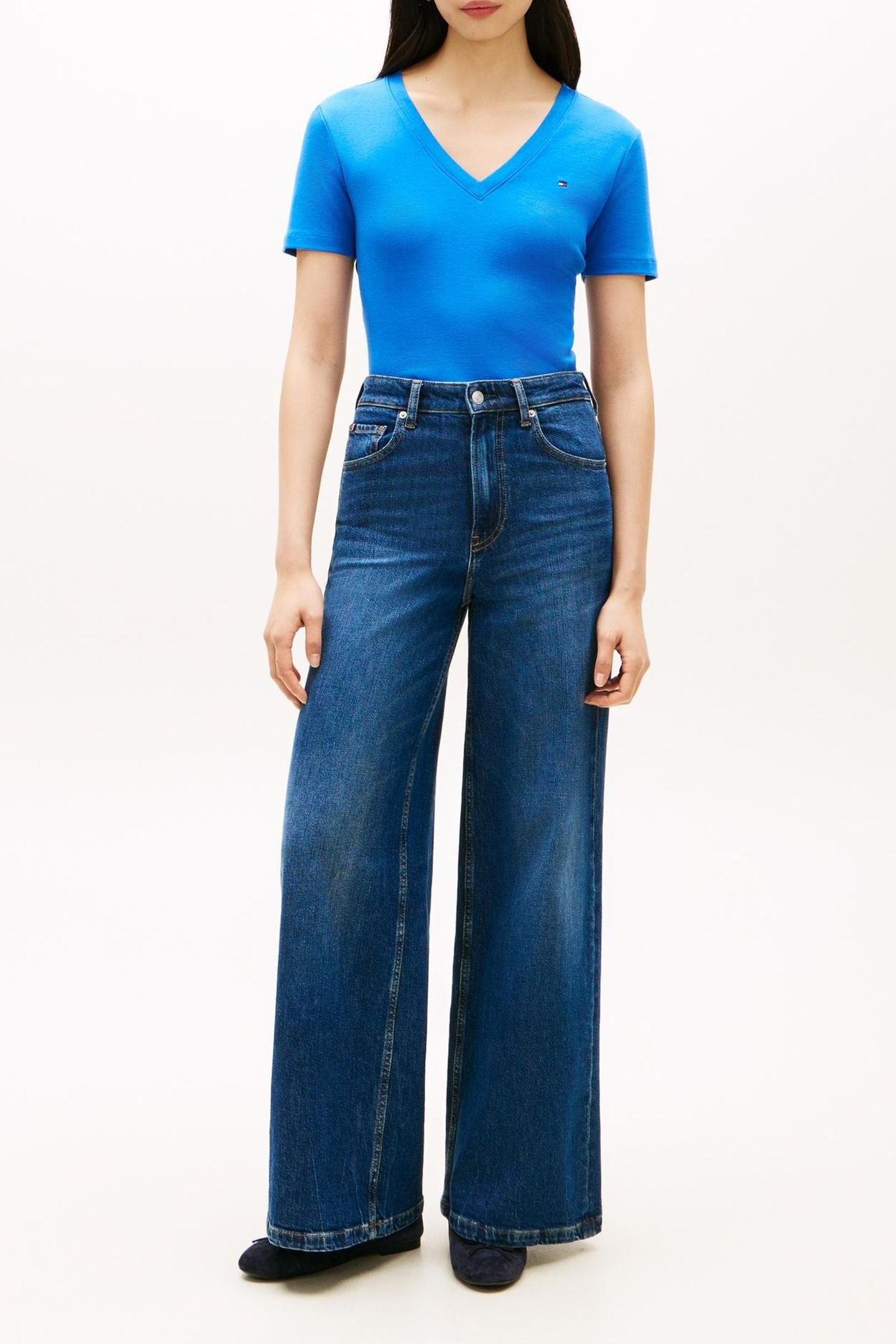 SLIM CODY V-NECK SS BLUE ORBIT 2