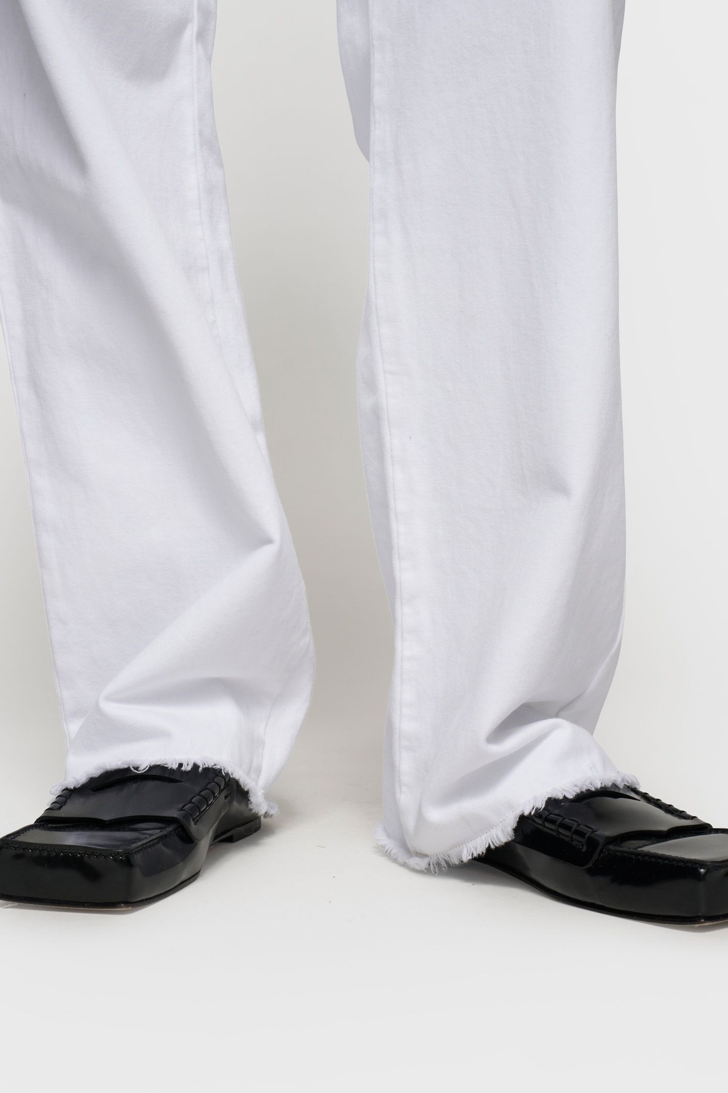 STRAIGHT LEG PANTS TWILL OPTIC WHITE 6