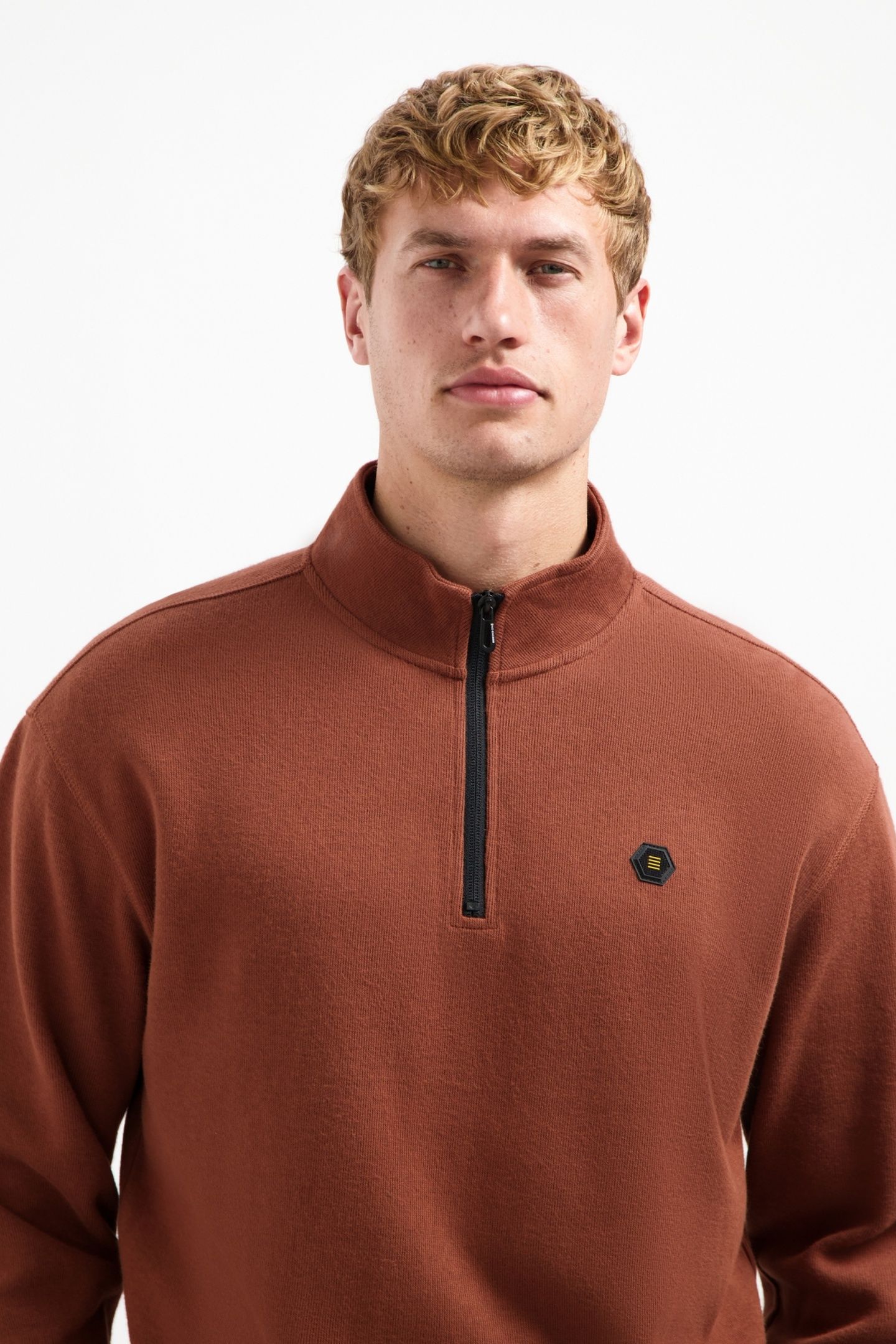 SWEATER HALF ZIP SOFT RIB RELAXED FIT TERRA 2