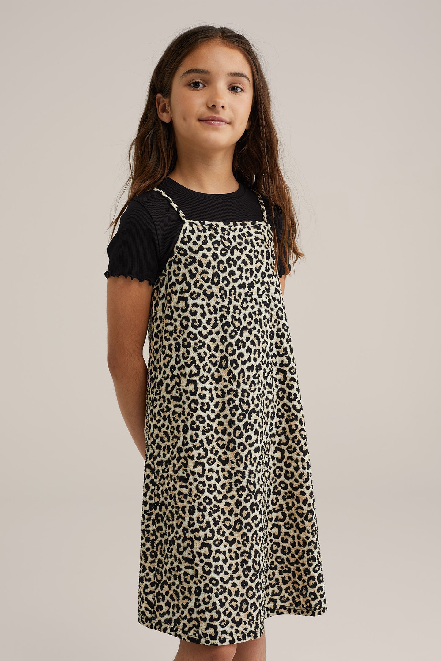 DRESS MID LENGTH BEIGE 2