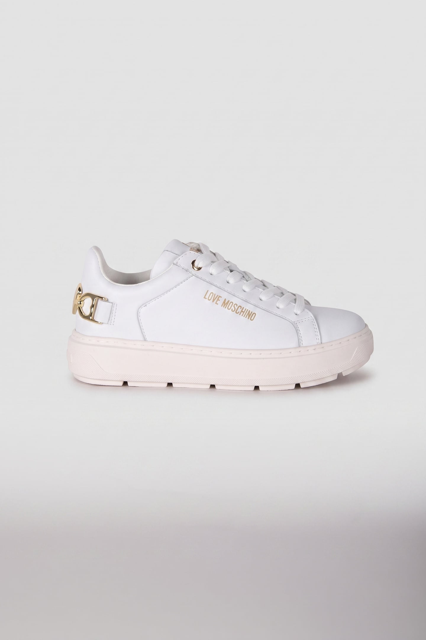 BOLD LOVE CALFSKIN SNEAKERS WHITE 1