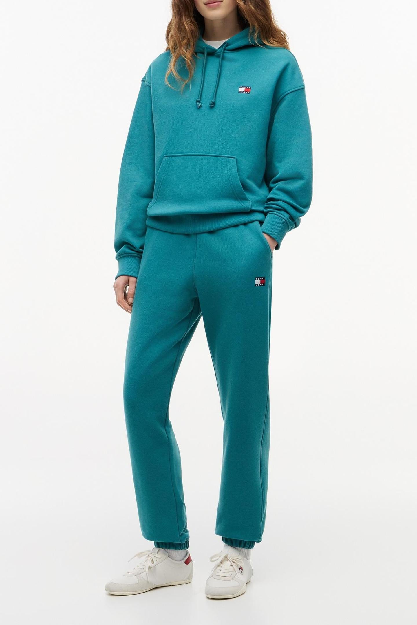 BADGE SWEATPANT PLATINUM TEAL 1