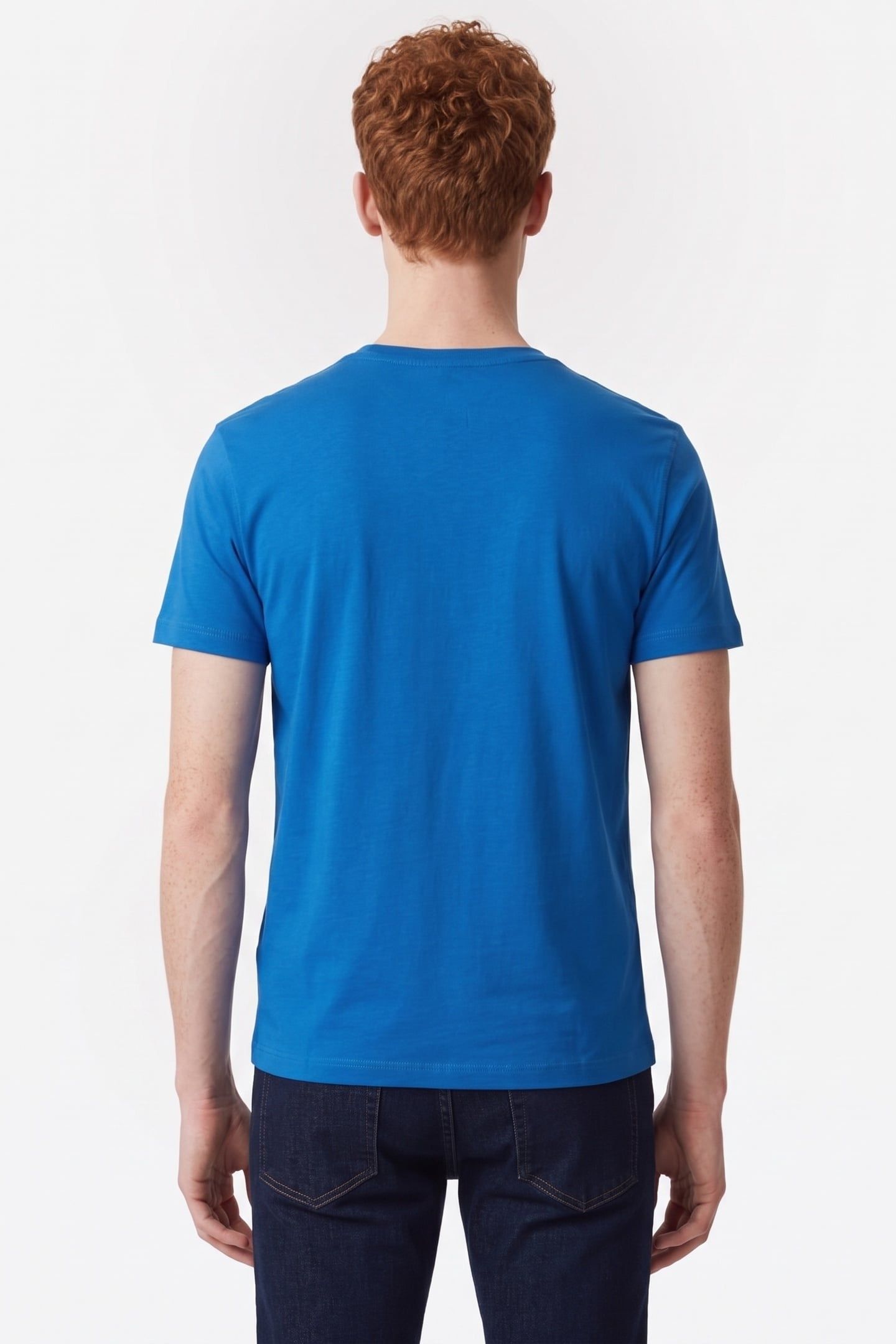 SS BADGE 30S JERSEY TEE CLASSIC BLUE 2