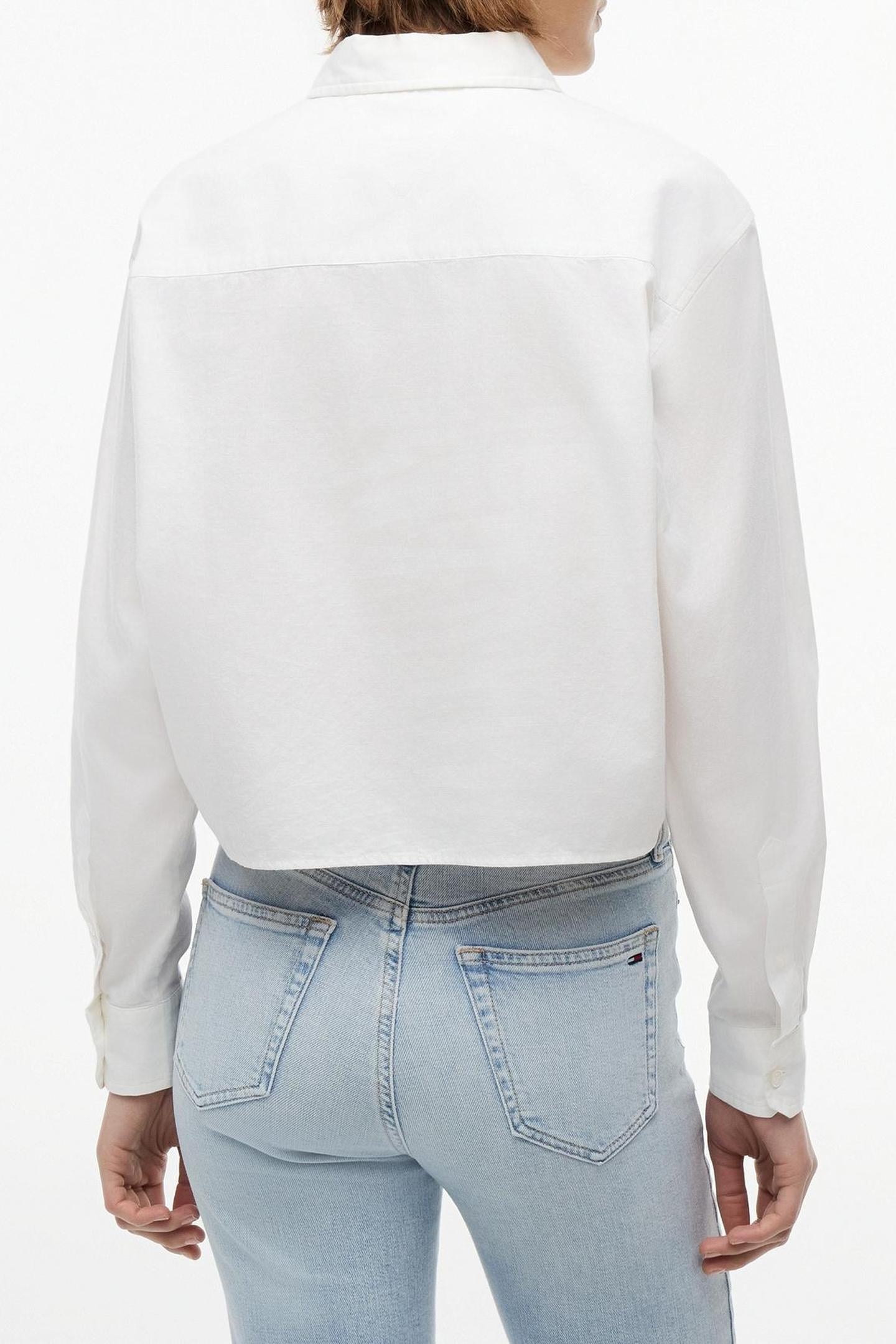 RELAXED CROP SHIRT ECRU 2