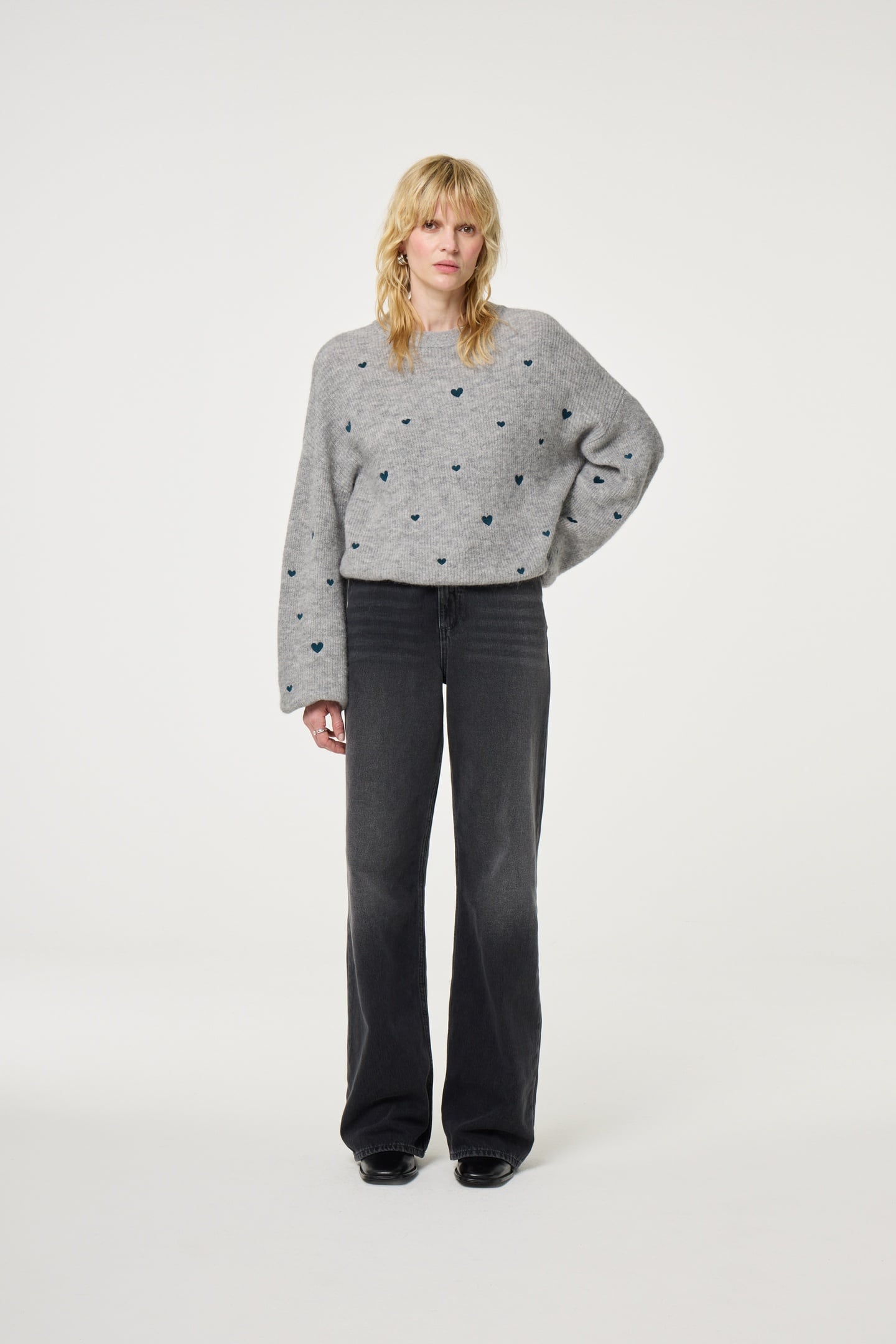 LIDIA PULLOVER GREY MELANGE 2