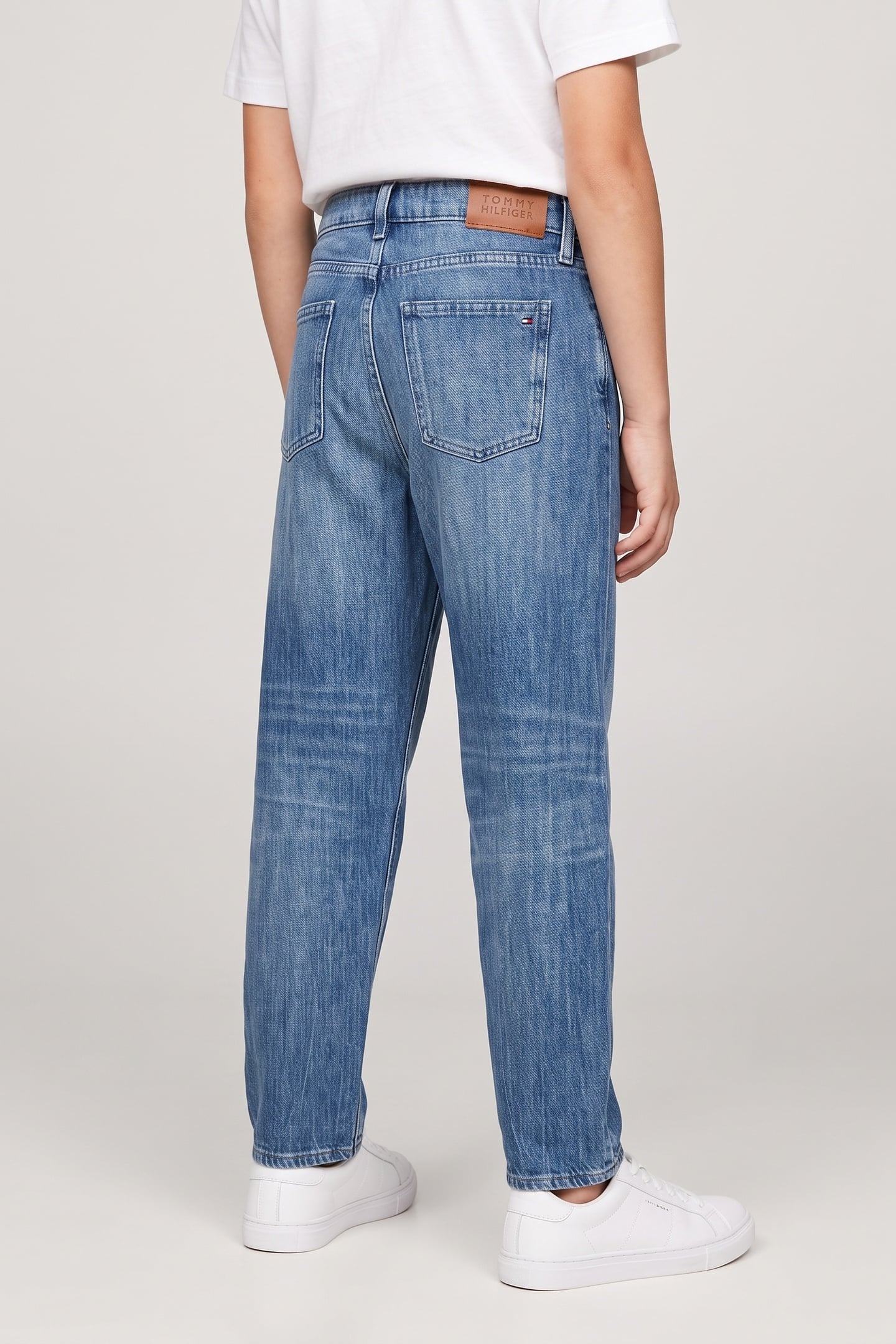 GIRLS BARREL WASHED JEANS DENIM MEDIUM SOFT 3