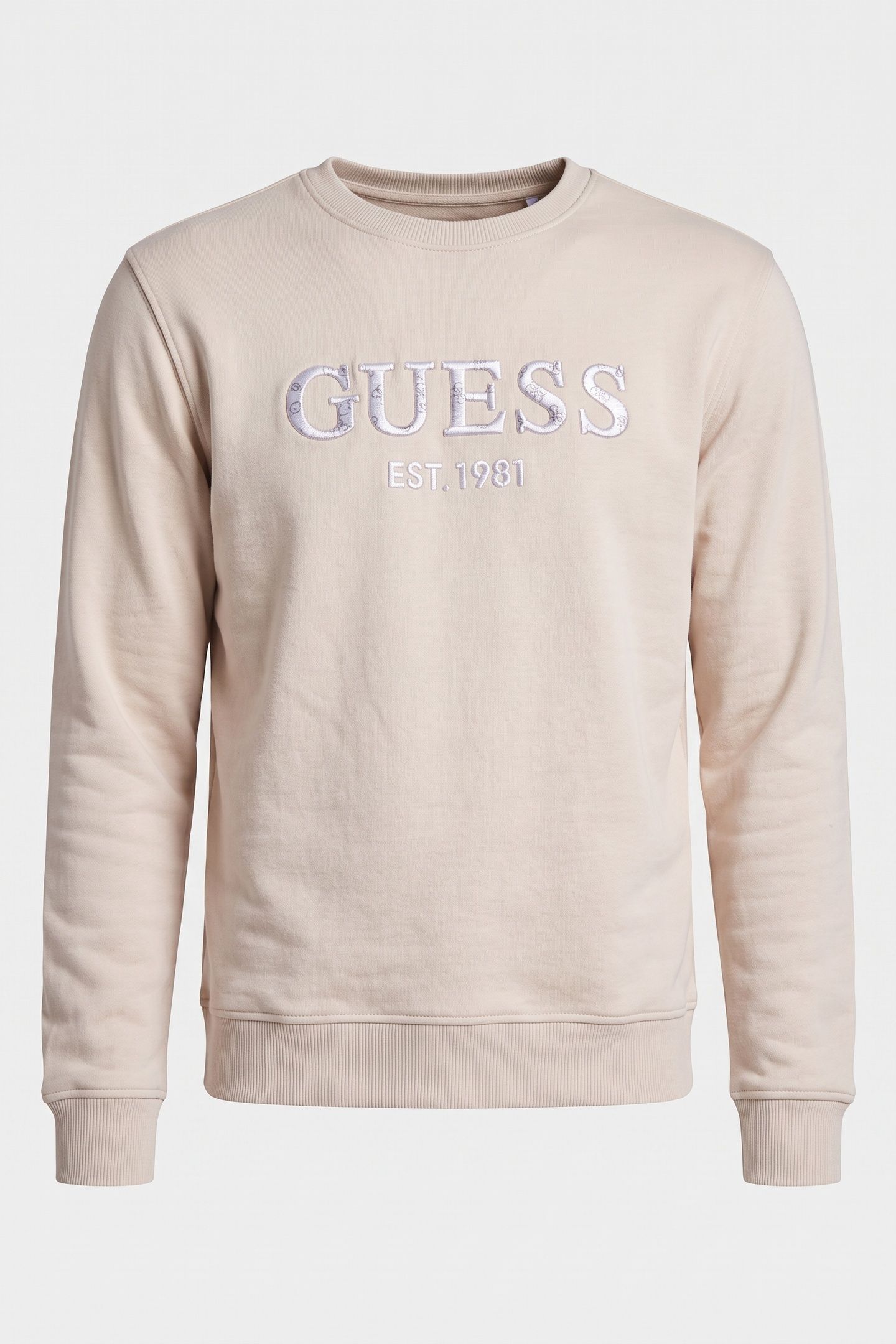 GUESS ECO BEAU CN SWEATSHIRT RESORT SAND 3