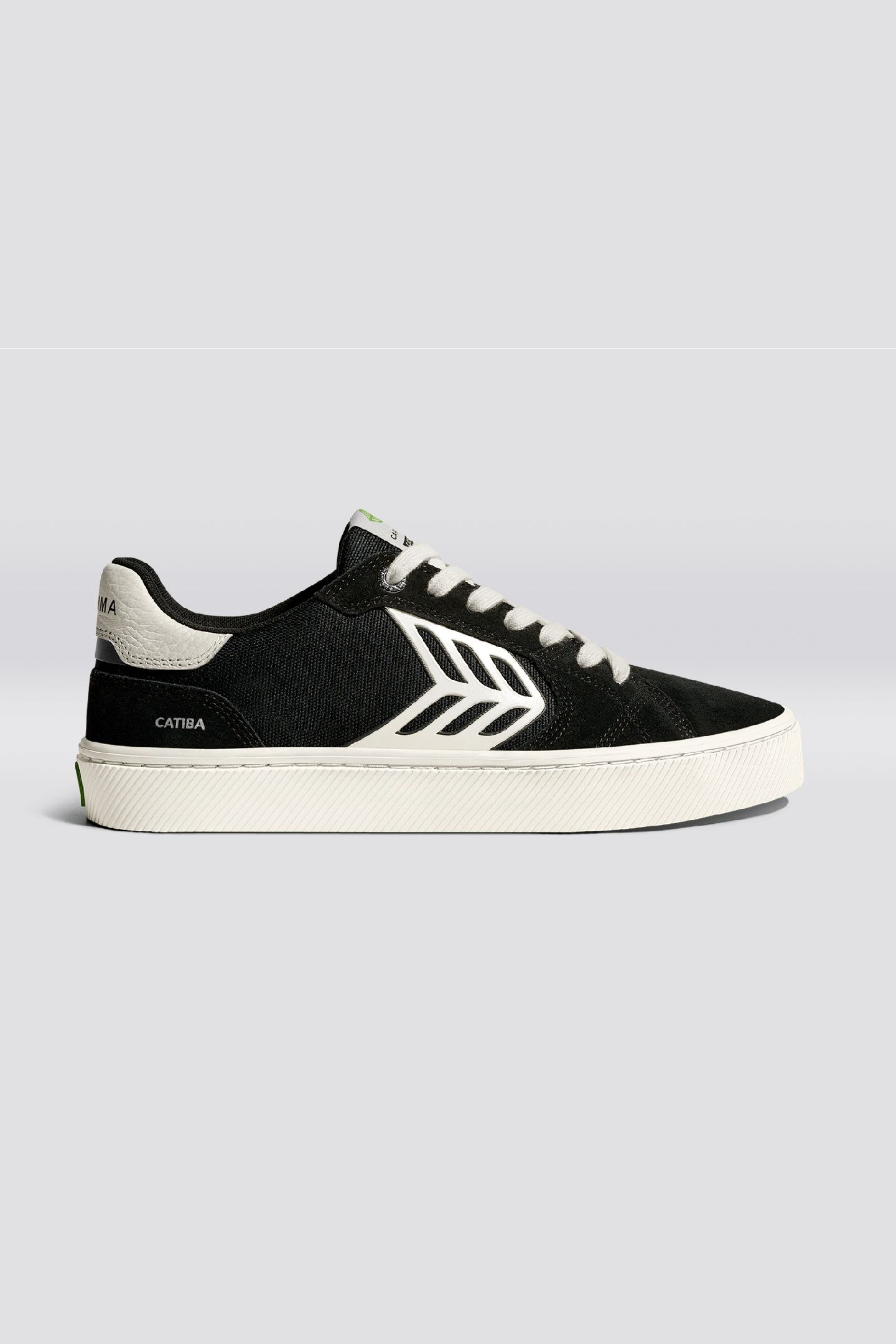 CATIBA PRO 2.0 SUEDE AND CORDURA BLACK IVORY LOGO 1