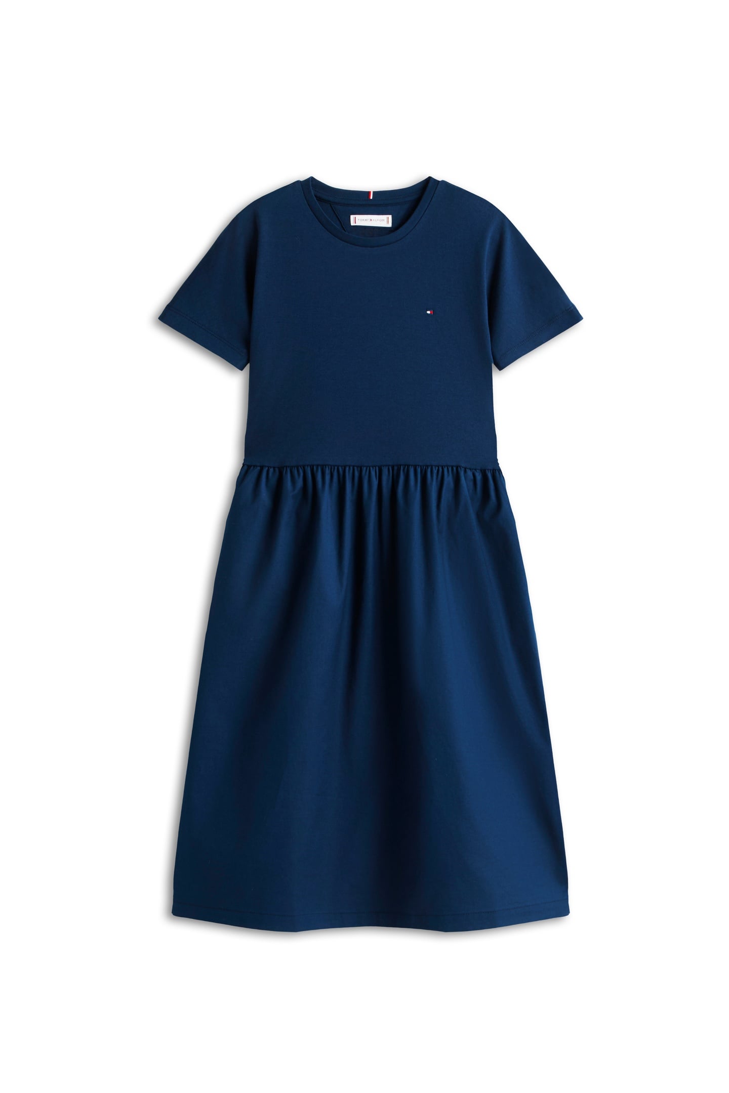 GIRLS MIX MEDIA DRESS SS DARK NIGHT NAVY 5