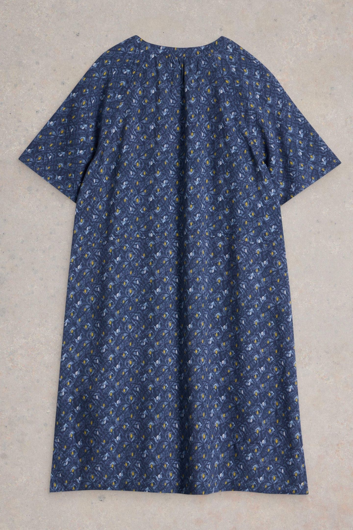 CORA SHIFT DRESS BLUE PRINT 2