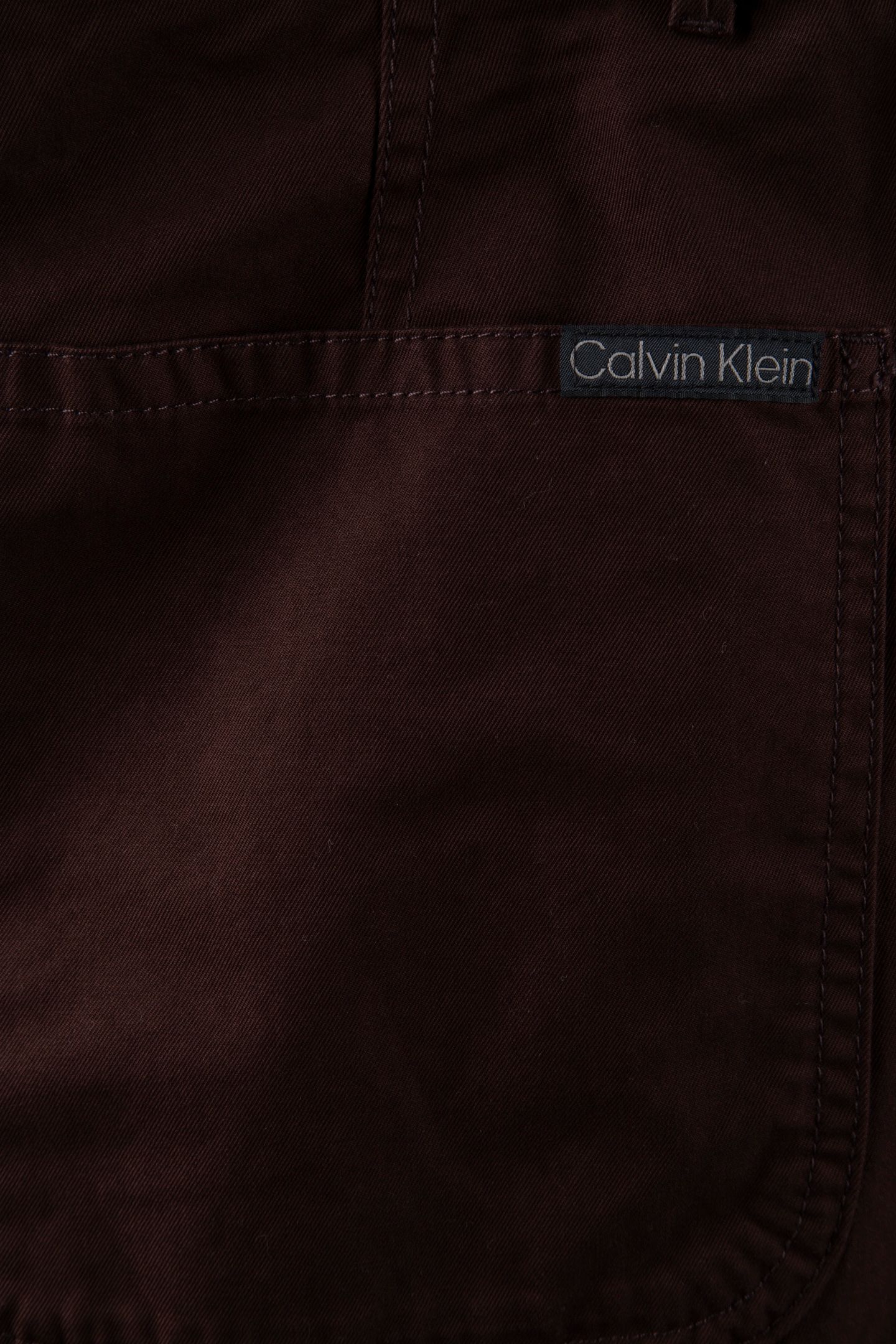 STRAIGHT COTTON TWILL PANT RICH BROWN 4