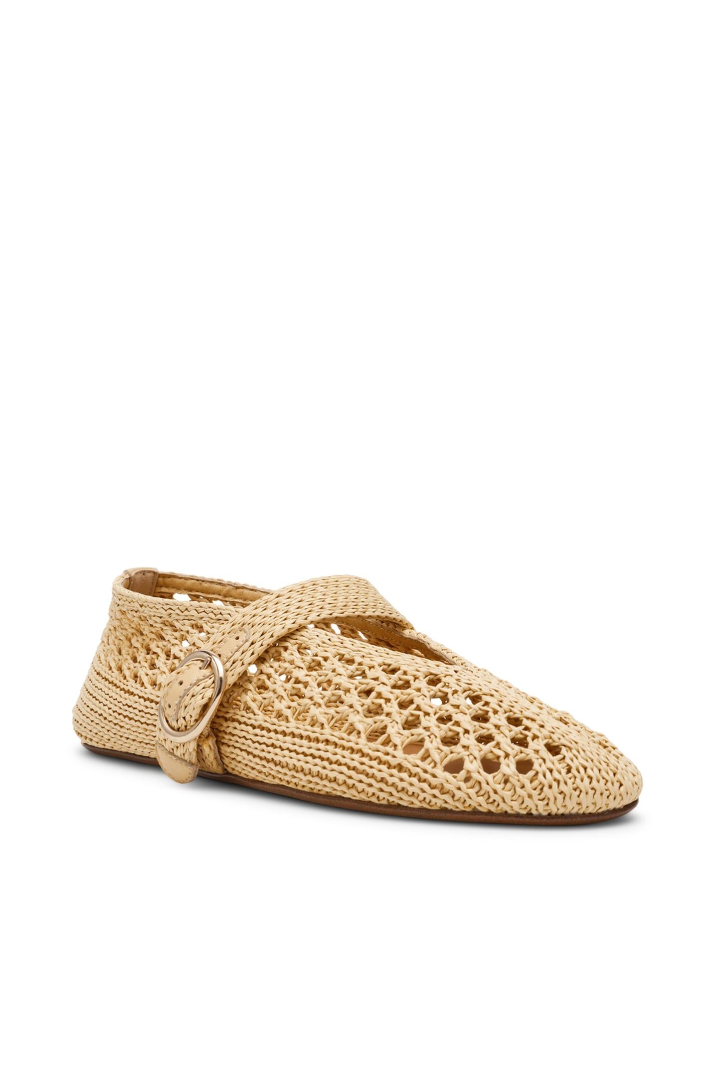 ALARA FLAT SHOES NATURAL RAFFIA 3