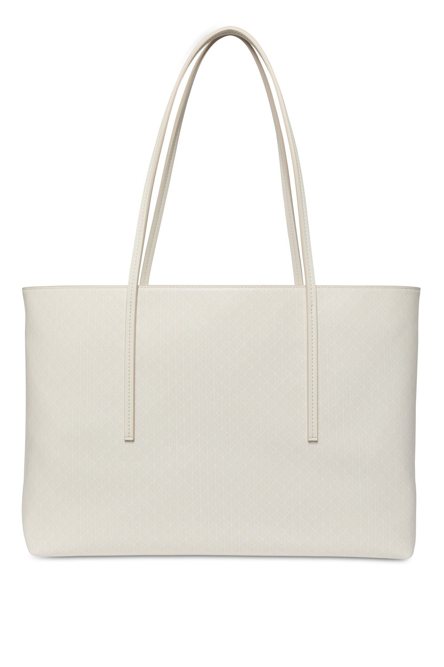EMBLEM ALL-OVER PRINT TOTE BAG WITH POUCH LILY WHITE 4