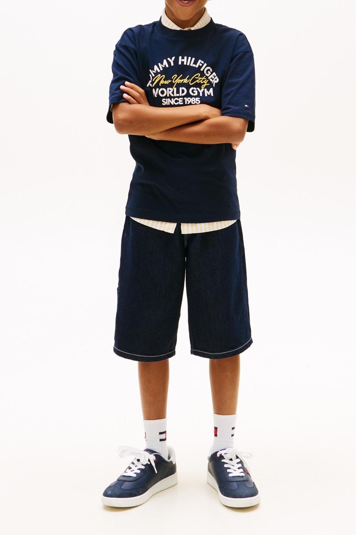 BOYS TOMMY HILFIGER NYC TEE DARK NIGHT NAVY 2