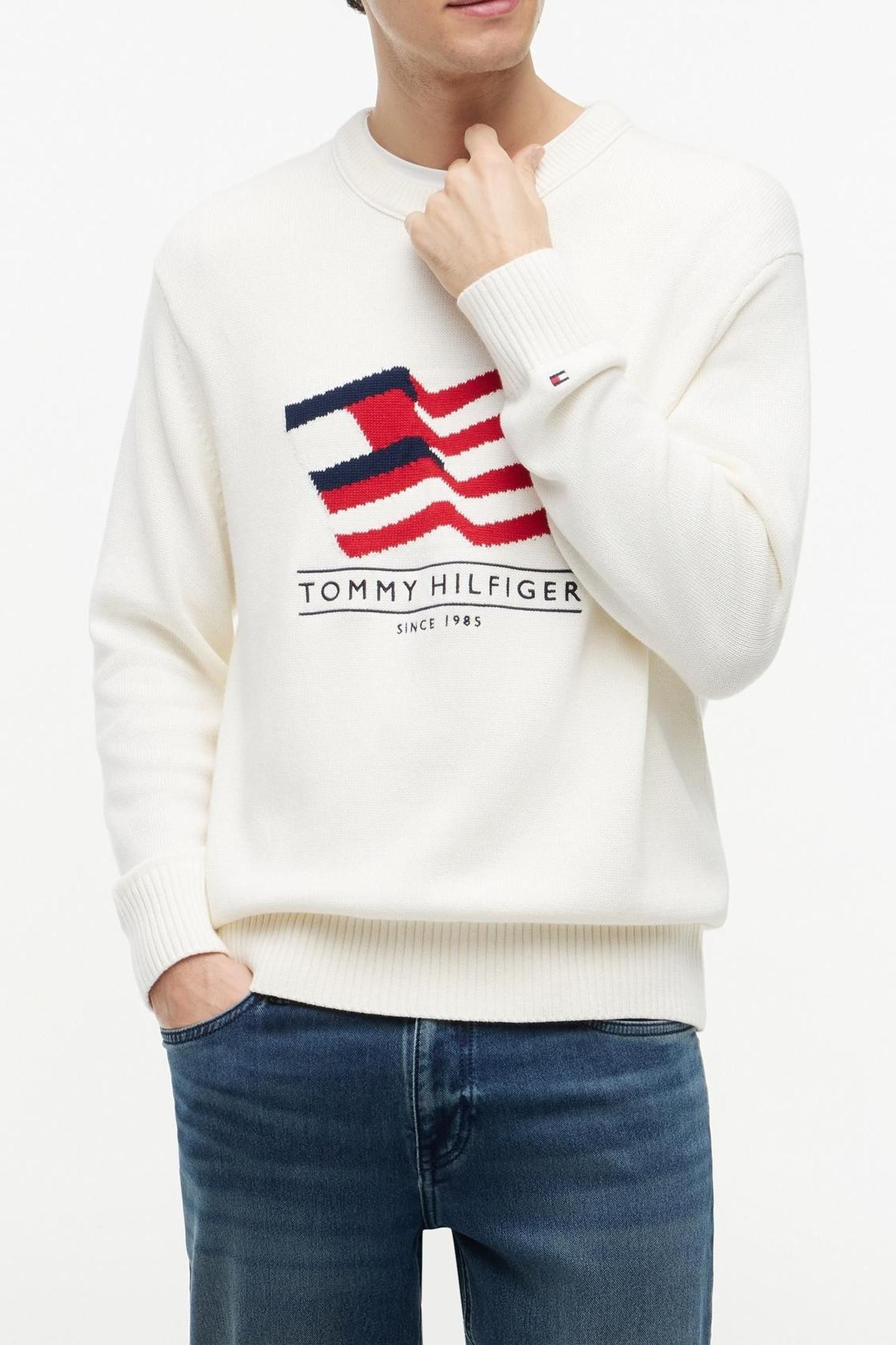RWB CREW NECK SWEATER IVORY PETAL 1