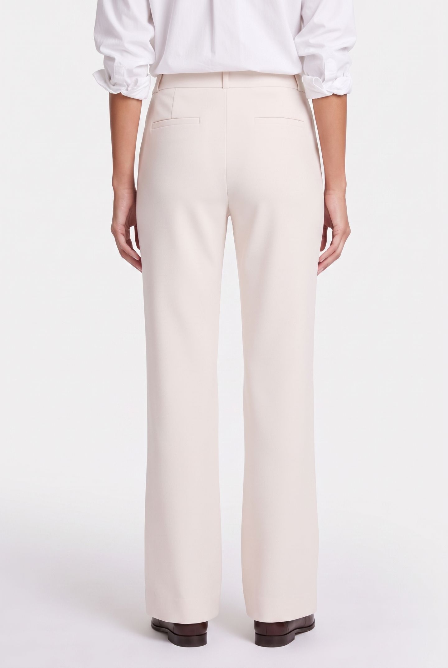 FLAIR BONDED TROUSERS ECRU 2
