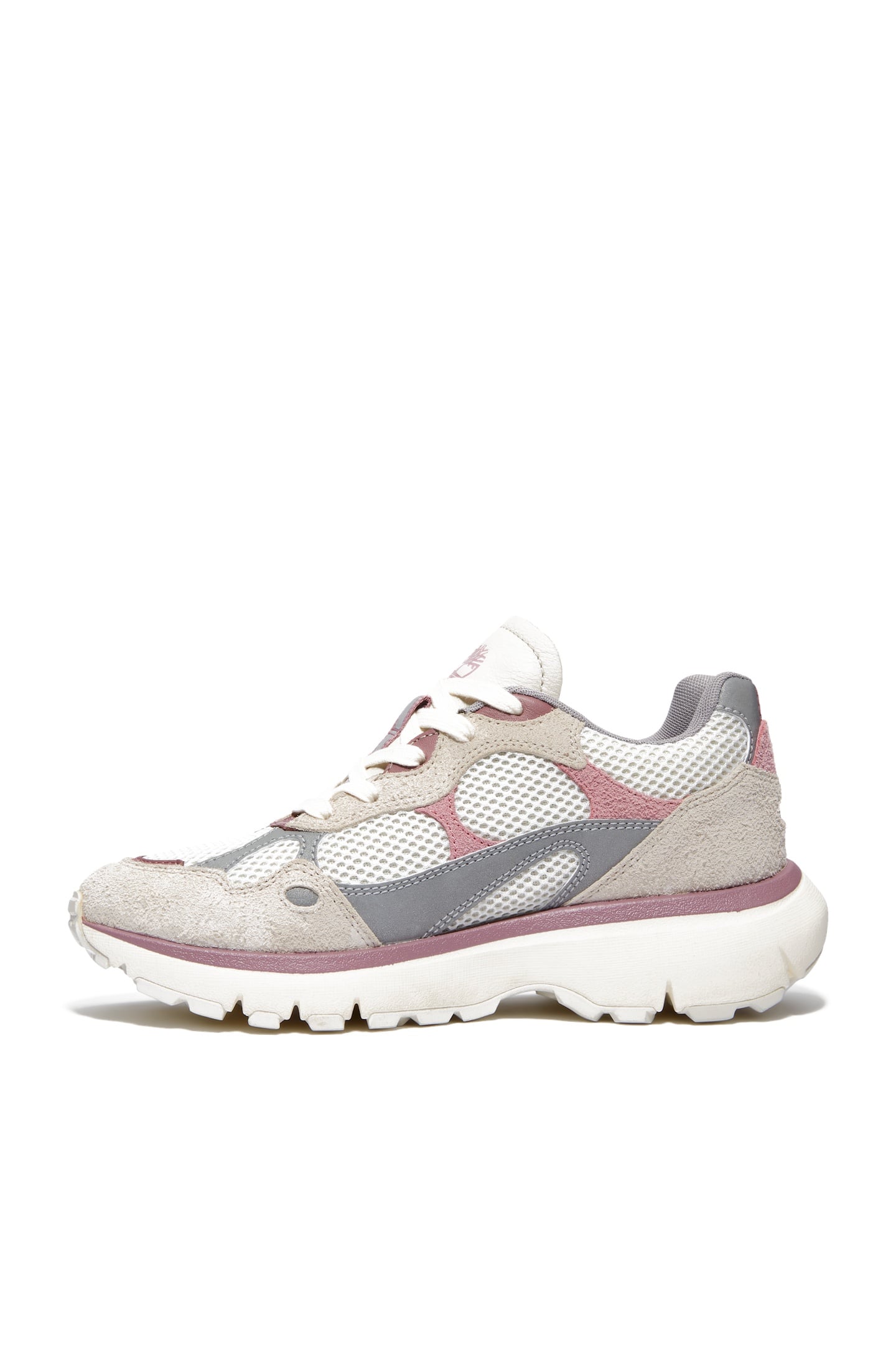 HAZEL LANE LOW LACE UP SNEAKER NATURAL MESH W MD PINK 2