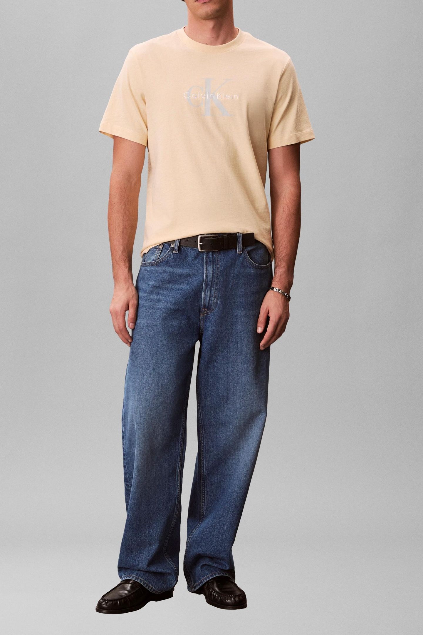 HERO MONOLOGO T-SHIRT B0329 YELLOW HEATHER 1